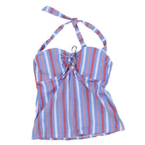 Jessica Simpson Womens Tankini Swim Top Tie Front Bathing Suit Swimwear S M Xl - Picture 2 of 6
