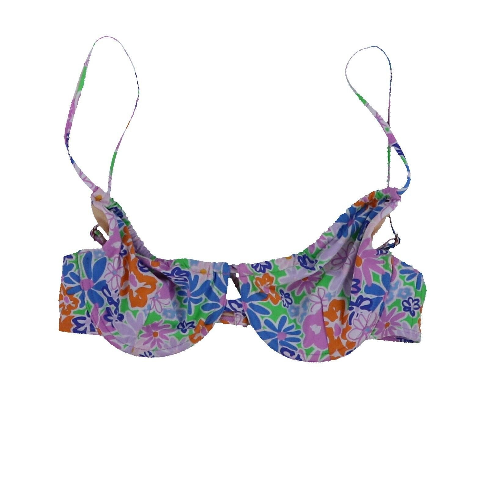 Cotton On Women's Swim Bikini Top Half Wire Bra Swimsuit Bathing Suit M New