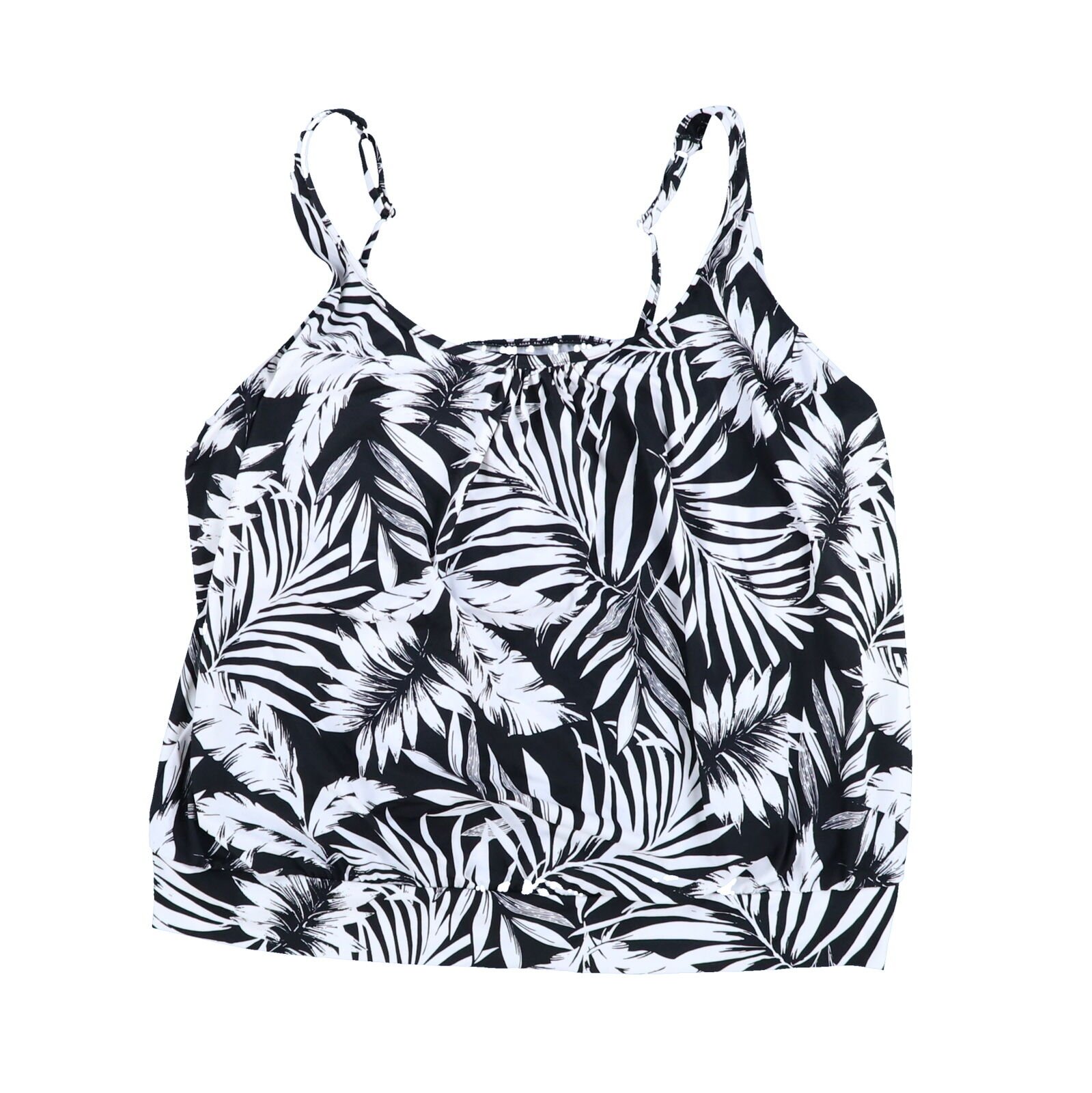 Swim Solutions Womens Tankini Swim Top Plus Size Bathing Suit Swimsuit Summer - Picture 9 of 13