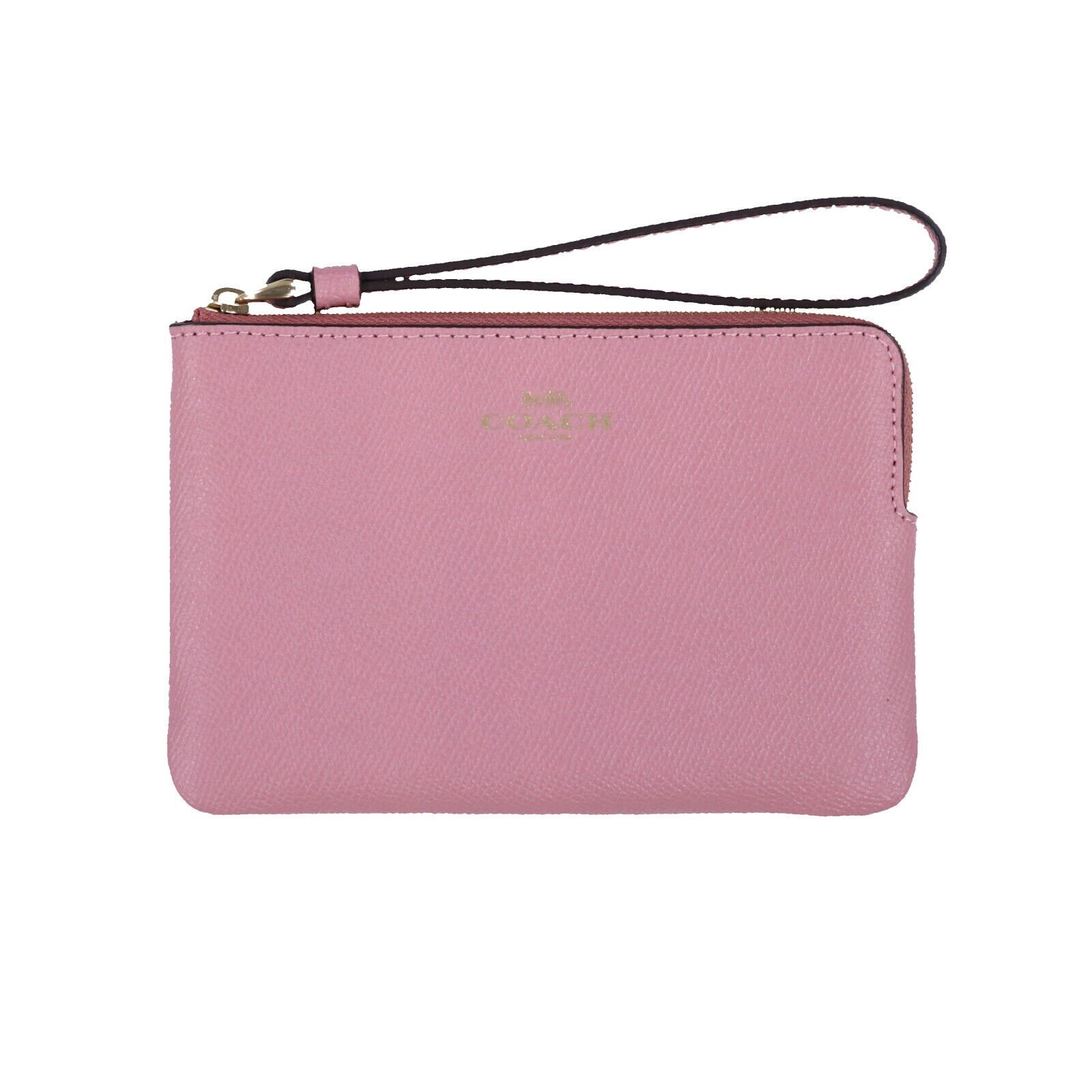Coach Women's Corner Zip Wristlet Small Clutch Wallet Logo Wrist Strap Cardcase - Picture 8 of 20