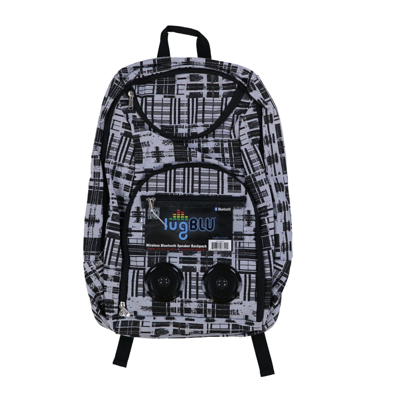 Lugblu Backpack Bluetooth Speaker Travel Bookbag Music Shoulder Bag Pockets New - Picture 4 of 5