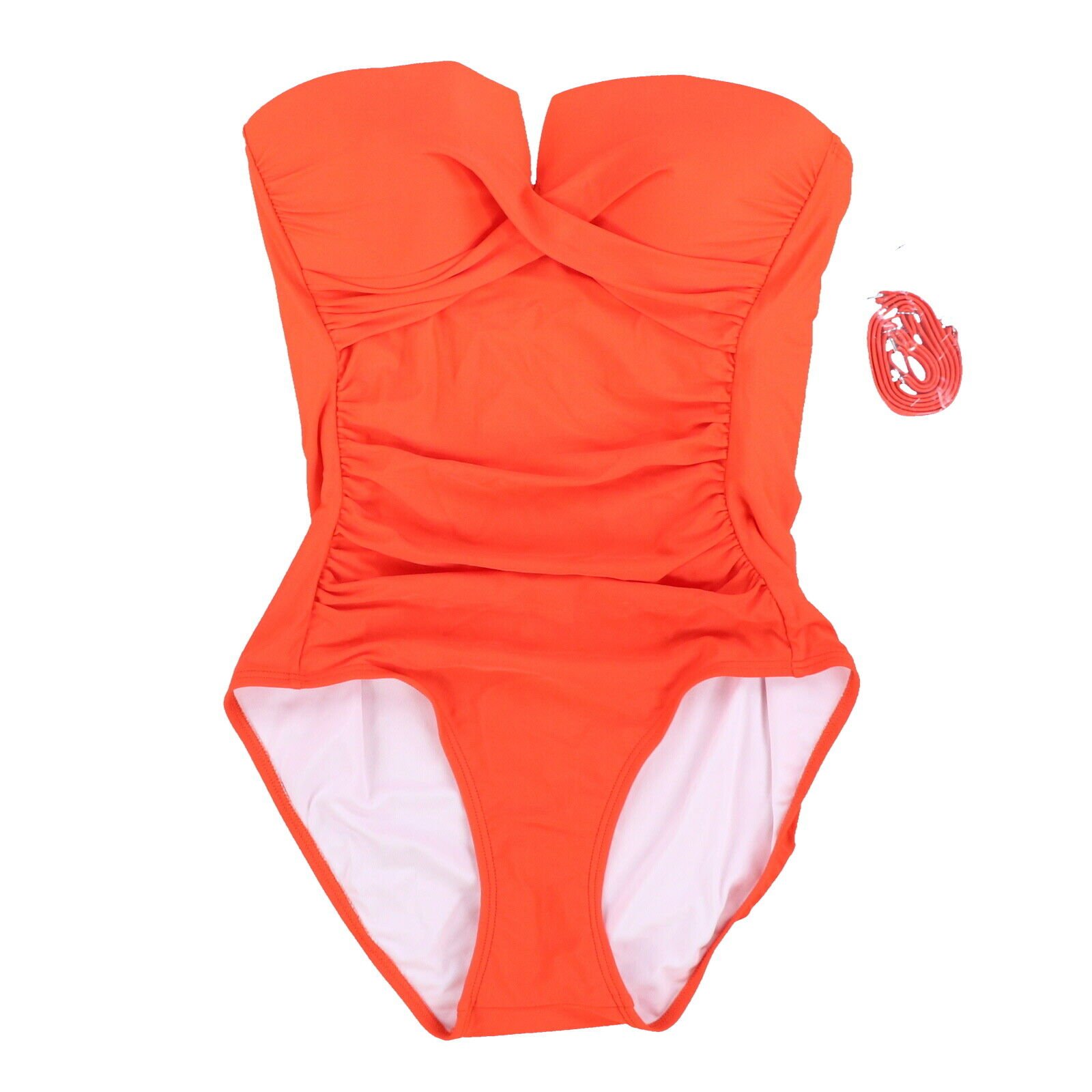 Calvin Klein Women's Swim One Piece Bandeau Bathing Suit Strapless Swimsuit New - Picture 2 of 6