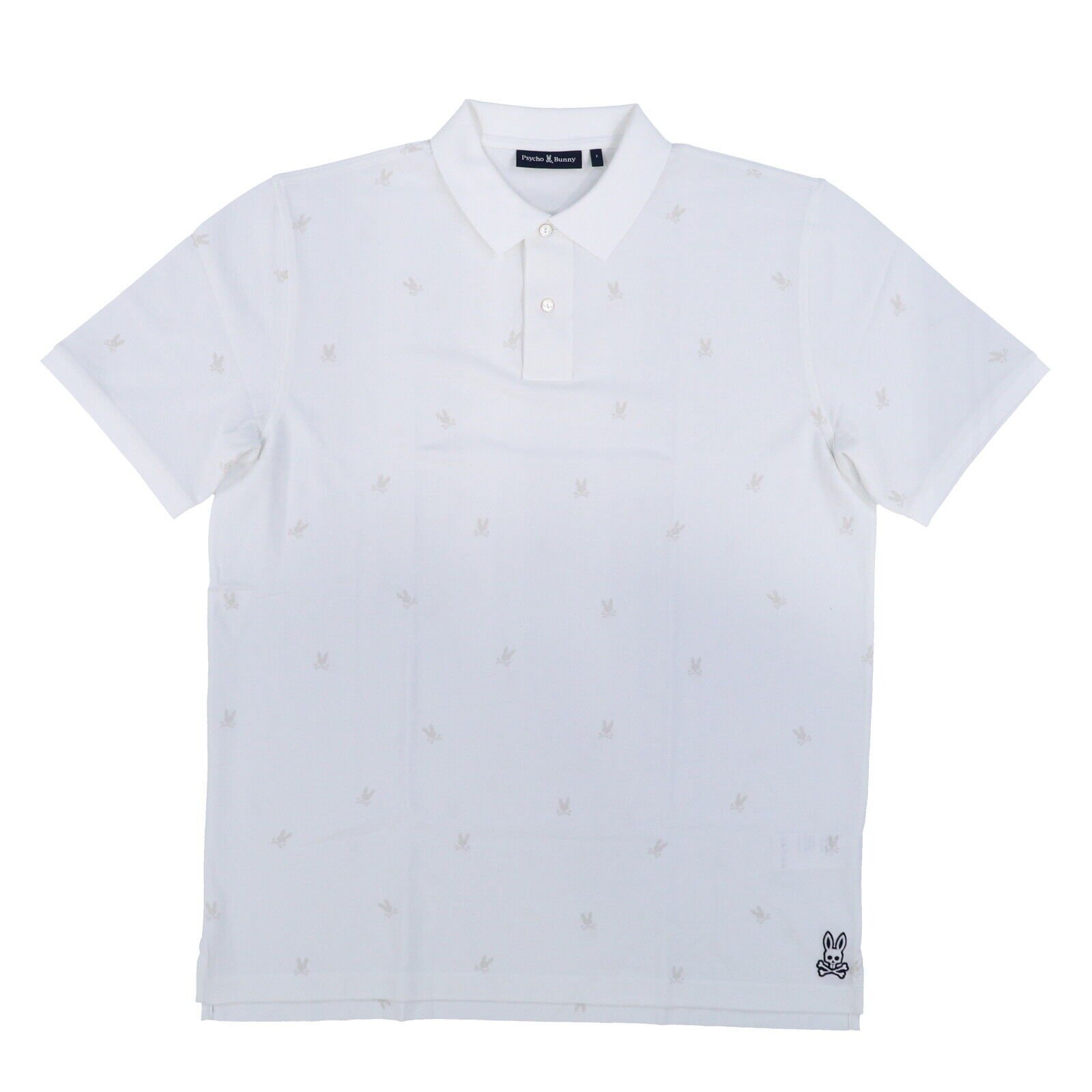 Psycho Hase Herren Poloshirt Grafik Netz Kragen Kurzarm Logo M L XL NEU - Bild 4 von 7