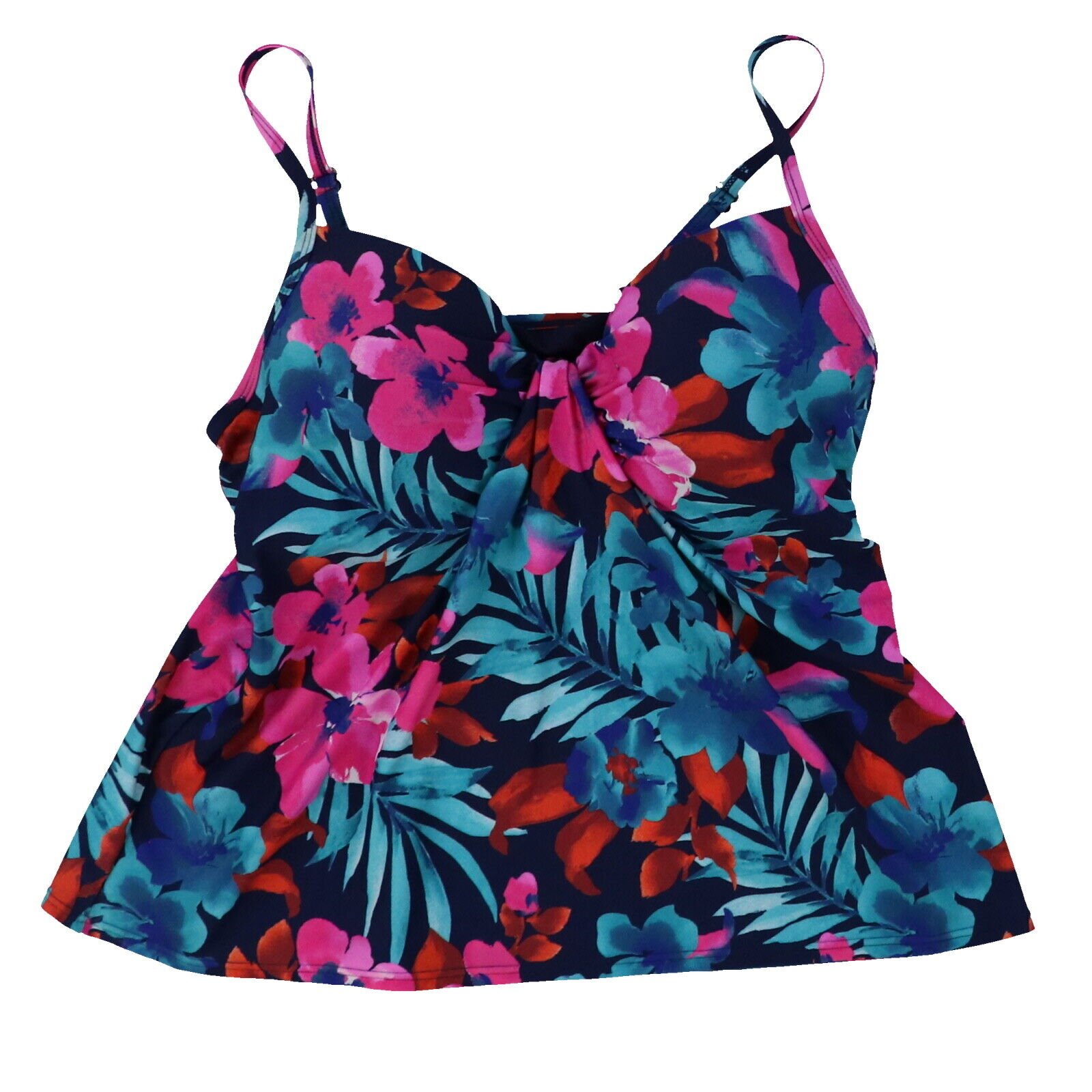 Island Escape Women's Tankini Swim Top Bathing Suit Swimsuit 6 8 10 12 14 16 New - Picture 27 of 47