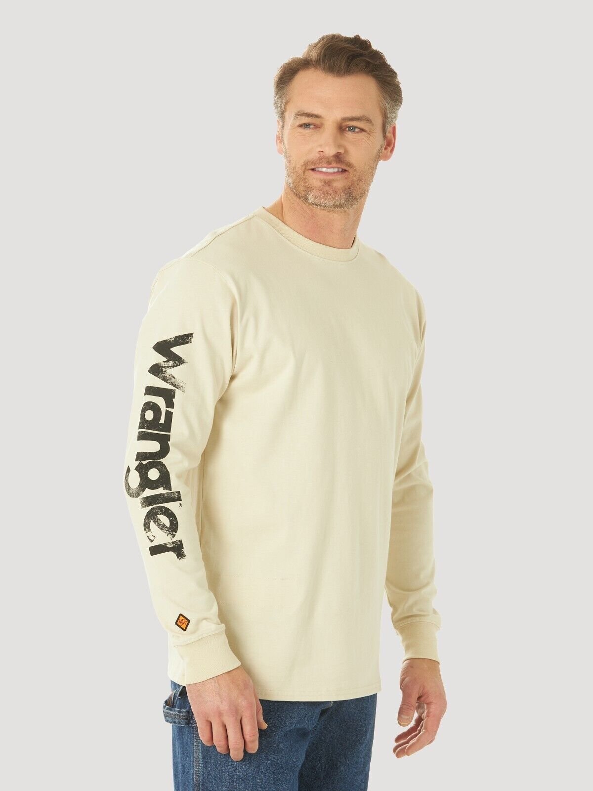 Wrangler Fr Riggs Workwear Men’s T-Shirt Long Sleeve Flame Resistant Tee S M New