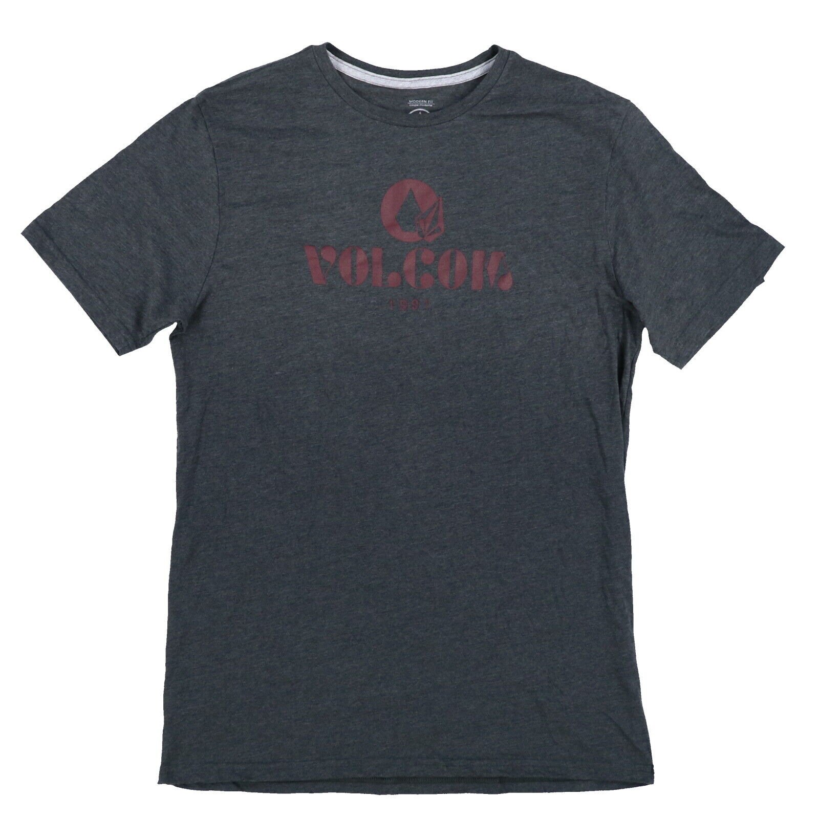 Volcom Mens Graphic T-Shirt Short Sleeve Crew Neck Top Logo White Gray Black New - Picture 20 of 30