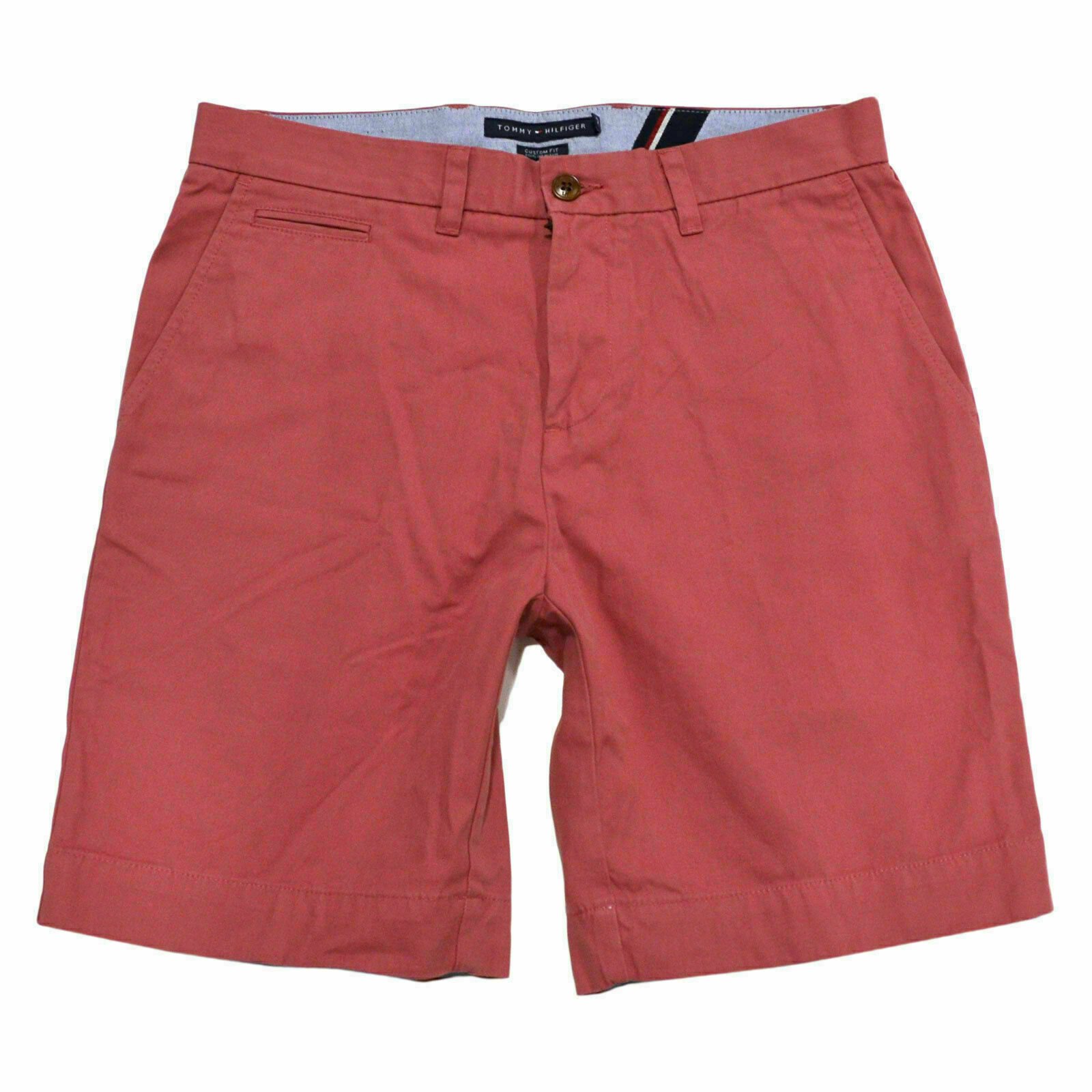 Tommy Hilfiger Mens Shorts Custom Fit Casual Bottoms Zipper Fly 34 38 New Nwt