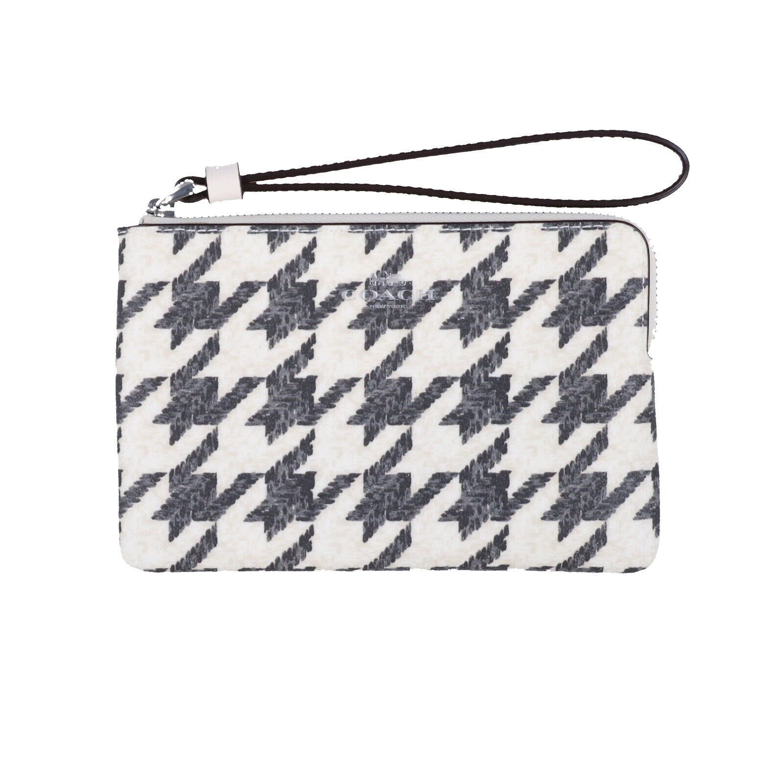 Coach Women's Corner Zip Wristlet Small Clutch Wallet Logo Wrist Strap Cardcase - Picture 18 of 20