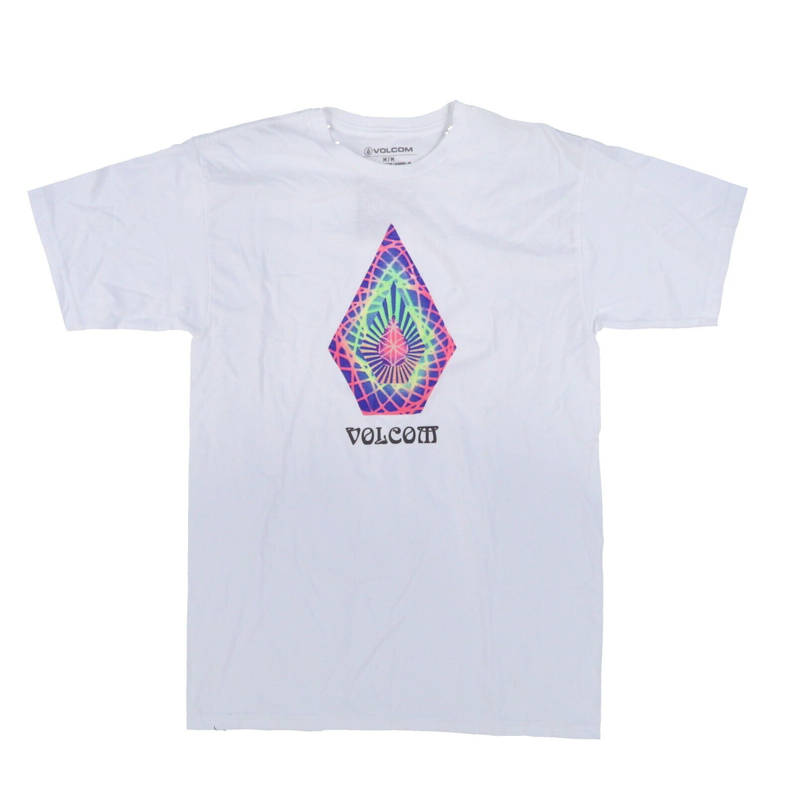 Volcom Mens Graphic T-Shirt Short Sleeve Crew Neck Top Logo White Gray Black New - Picture 14 of 30