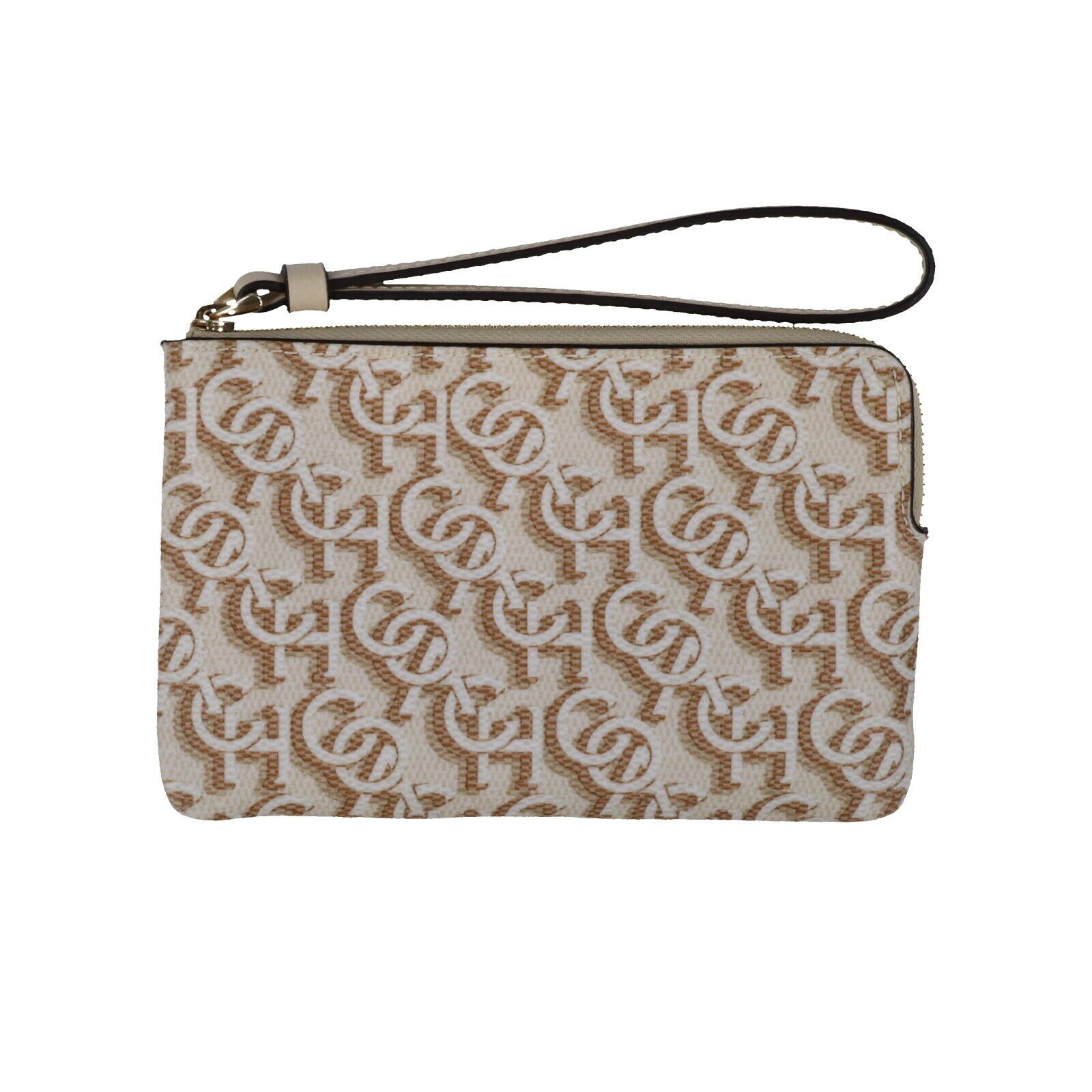 Coach Women's Corner Zip Wristlet Small Clutch Wallet Logo Wrist Strap Cardcase - Picture 17 of 20