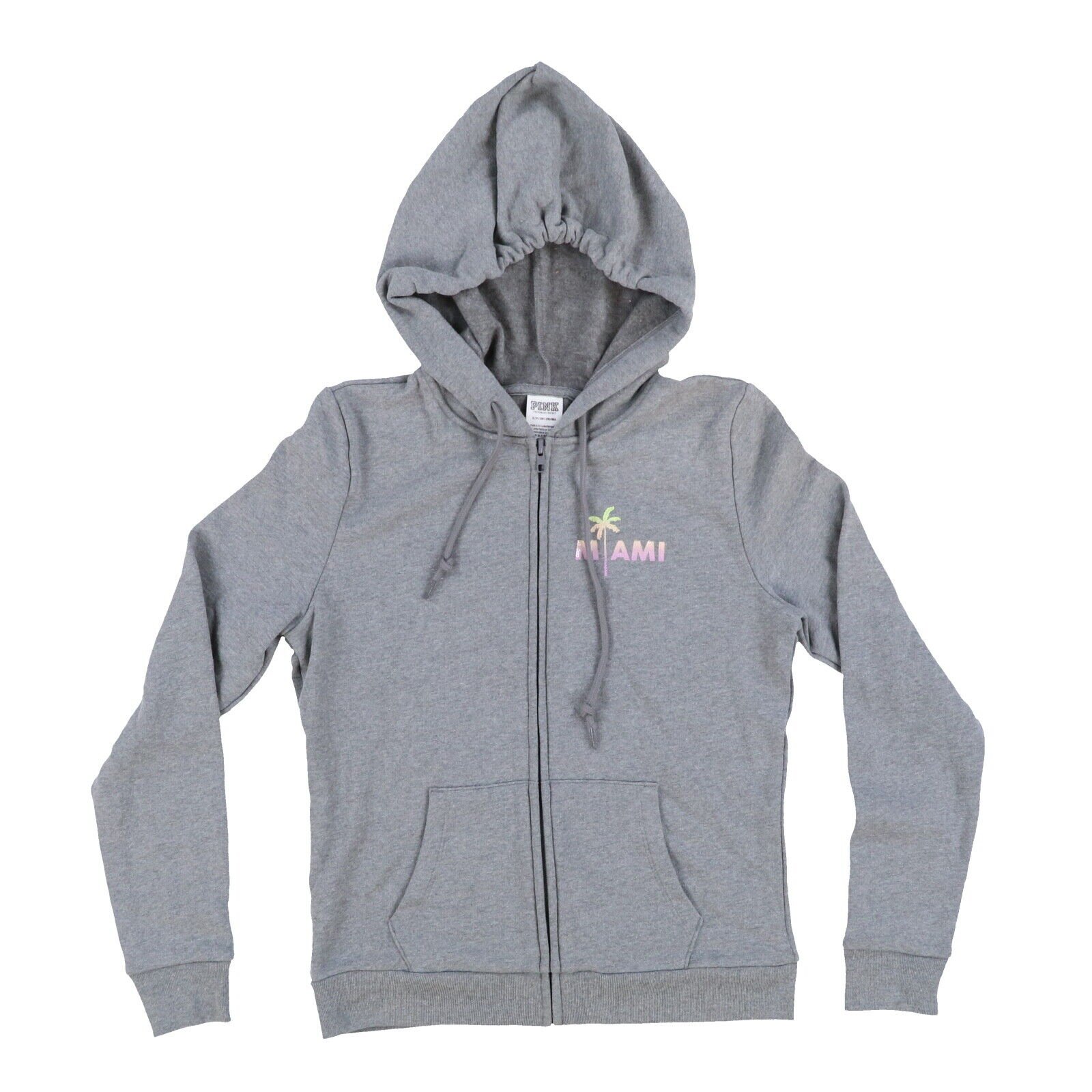 Victoria's Secret Pink Hoodie Full Zip Sweatshirt Hooded Jacket Lightweight New - Picture 18 of 21
