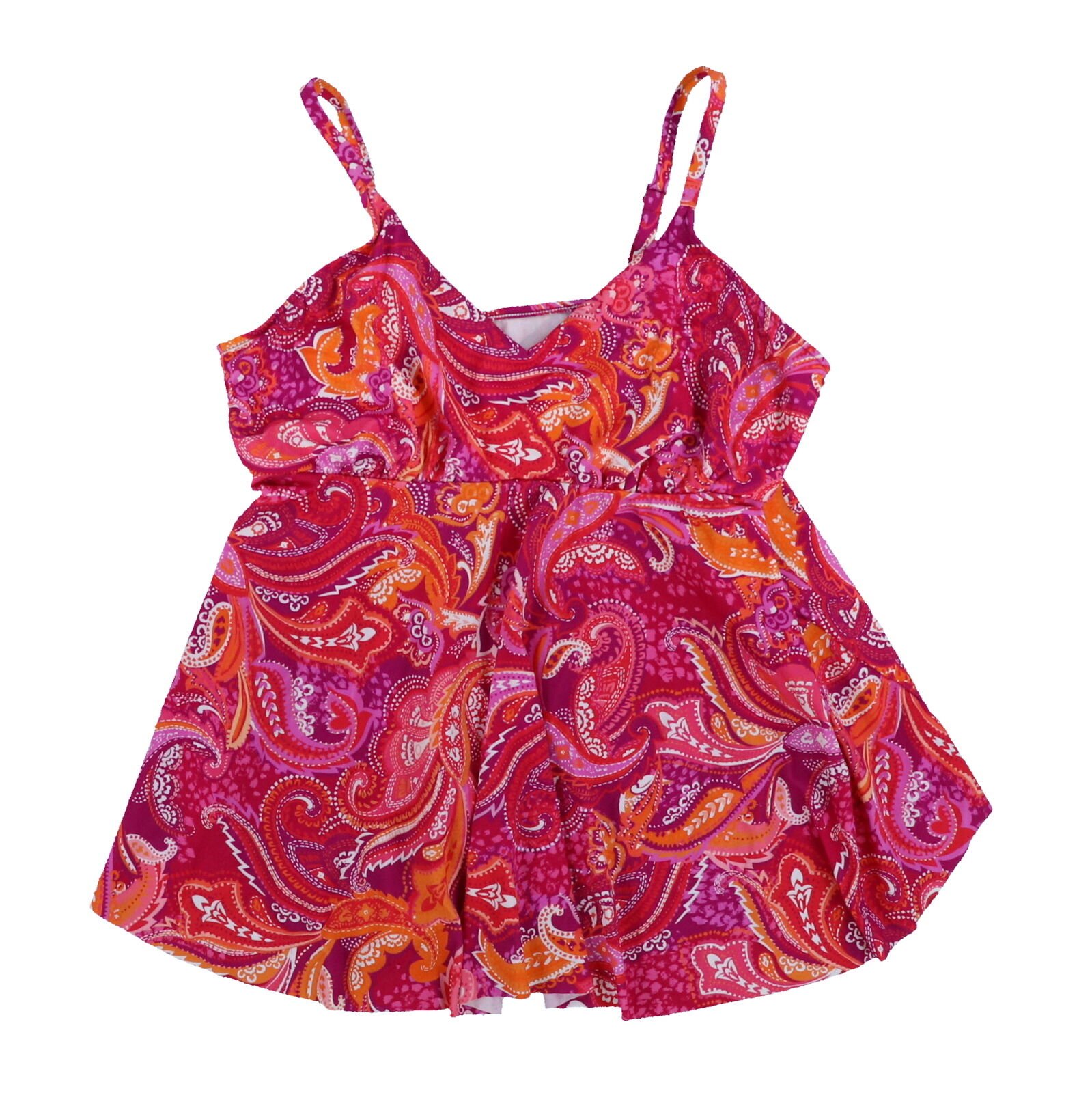 Swim Solutions Womens Tankini Swimsuit Top Stretch V-Neck Bathing Suit Summer - Picture 11 of 13