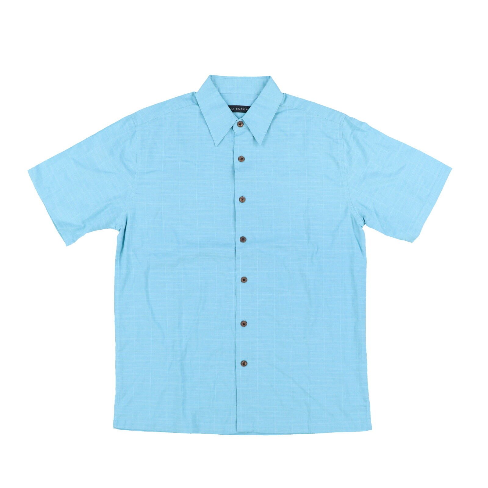 Via Europa Men’s Buttondown Shirt Lightweight Button Up Collared Top S L Xl New