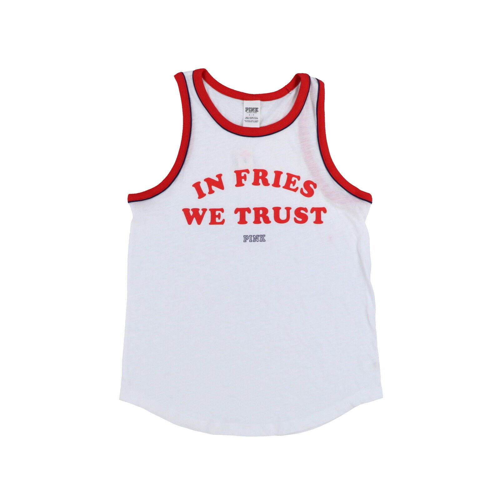 Victoria's Secret Pink Tank Top Tee Graphic Logo Sleeveless T-Shirt New Xs S M - Picture 9 of 9