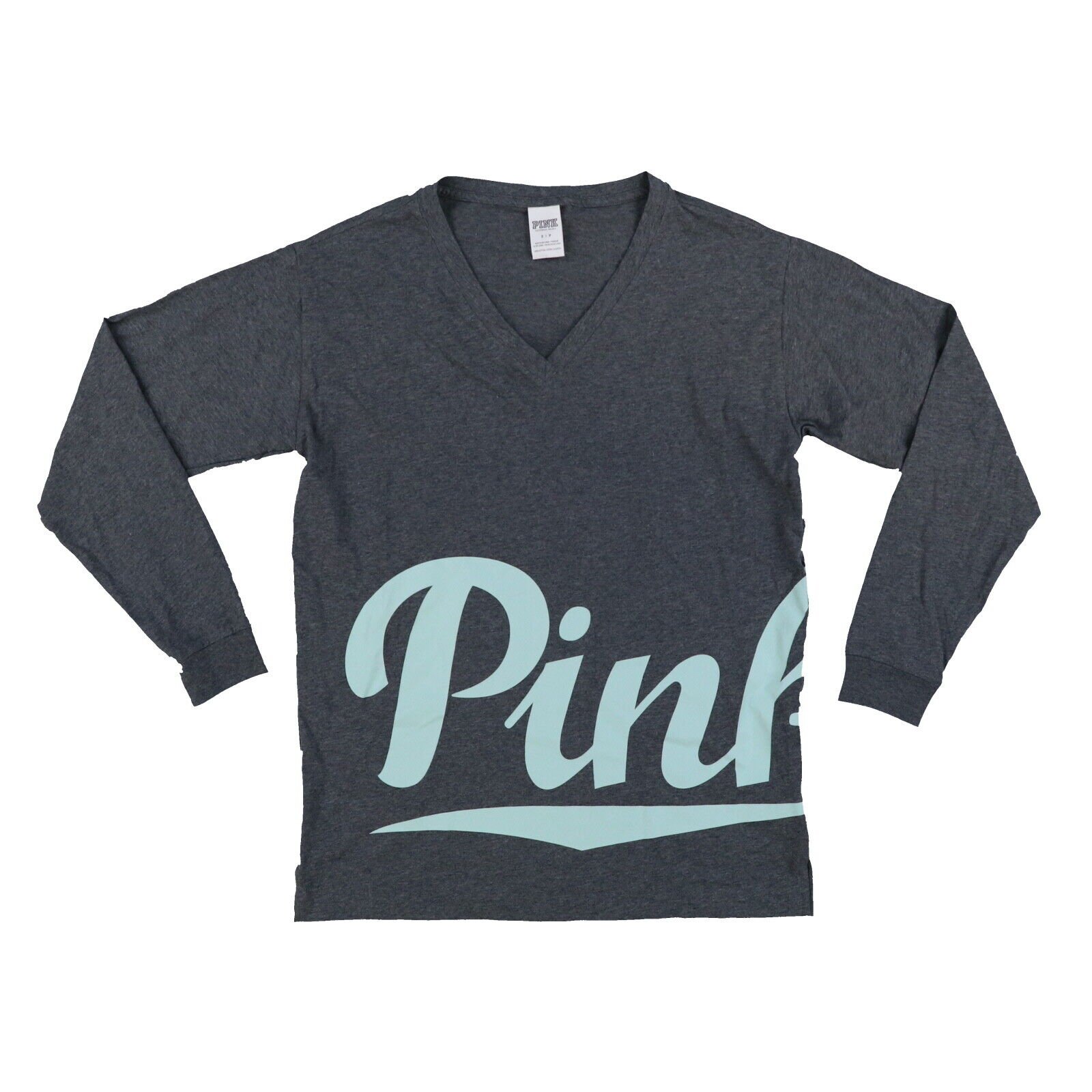 Victoria's Secret Pink T-Shirt Long Sleeve Graphic Tee Vs Logo Casual New Nwt - 第 16/21 張圖片