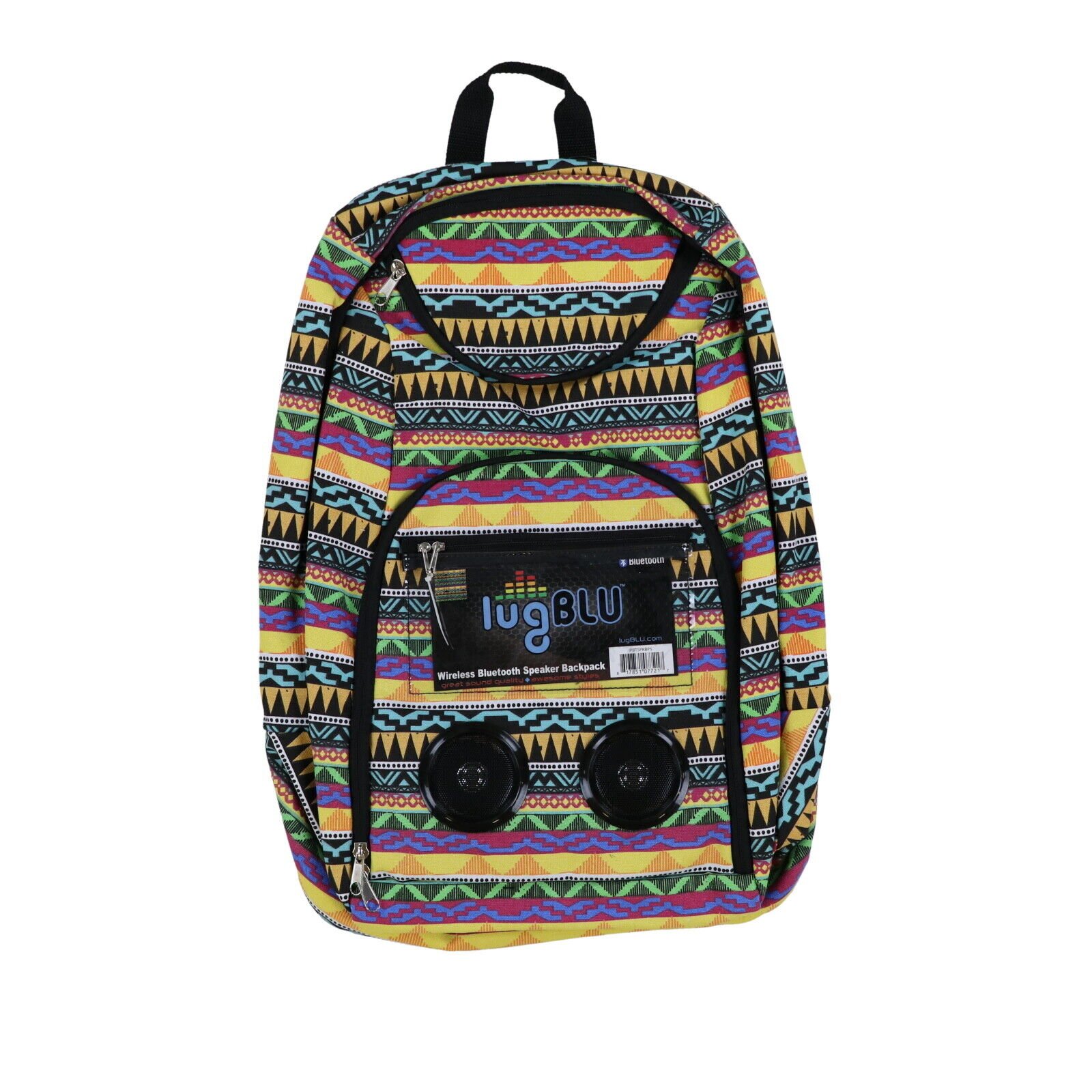 Lugblu Backpack Bluetooth Speaker Travel Bookbag Music Shoulder Bag Pockets New - Picture 5 of 5