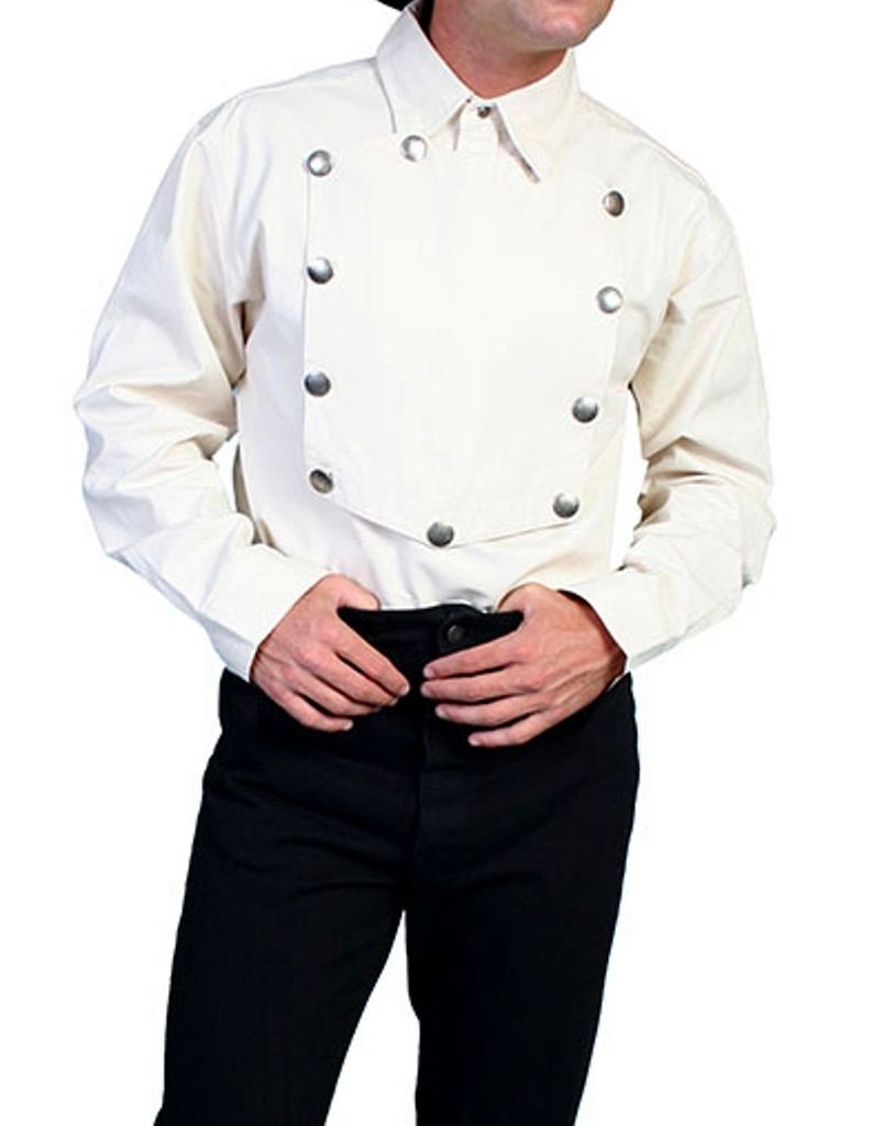 Scully Men's Rangewear Long Sleeve Bib Shirt - Picture 15 of 17