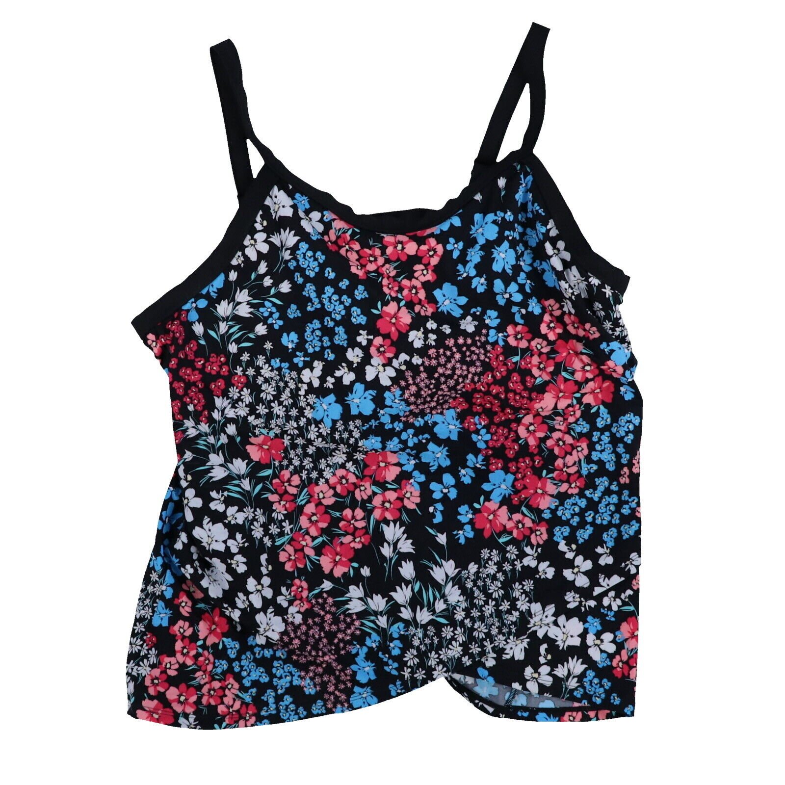 Swim Solutions Women's Plus Size Tankini Swim Top Swimsuit Bathing Suit New - Picture 3 of 4