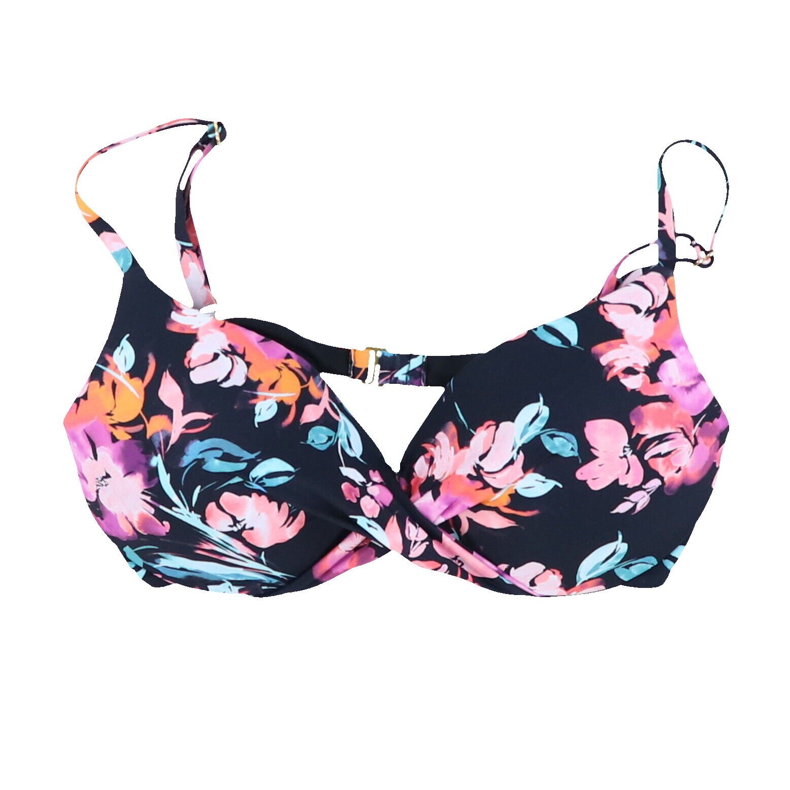 Traje de baño Island Escape para mujer Top Push Up Twist Front Traje de baño Nuevo - Imagen 8 de 8