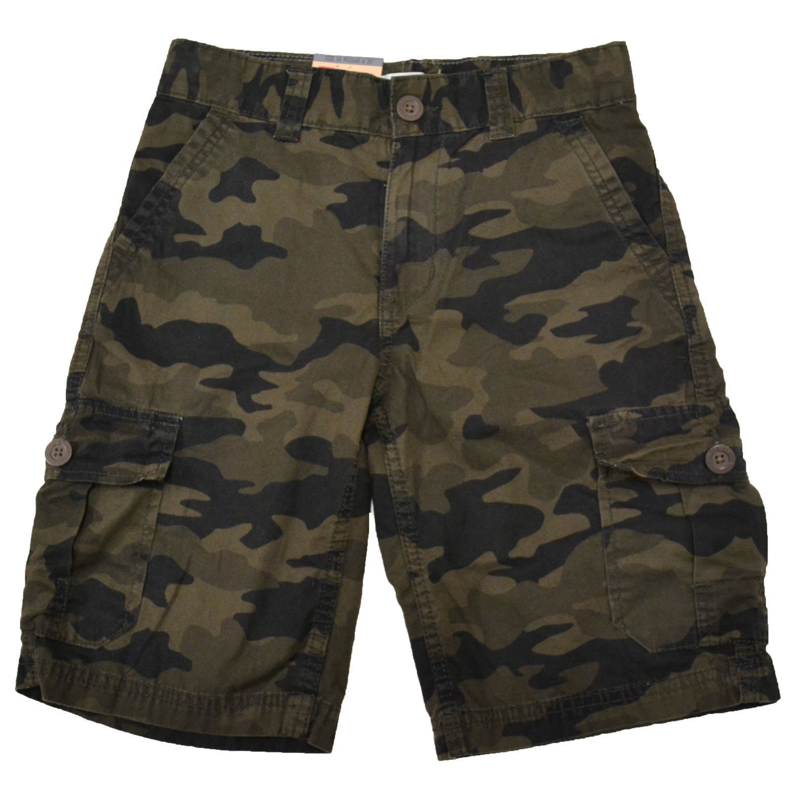 Levis Jungen Cargoshorts lässig flache Unterseite vorne entspannte Passform Canvas 5 6 14 Neu - Bild 3 von 10