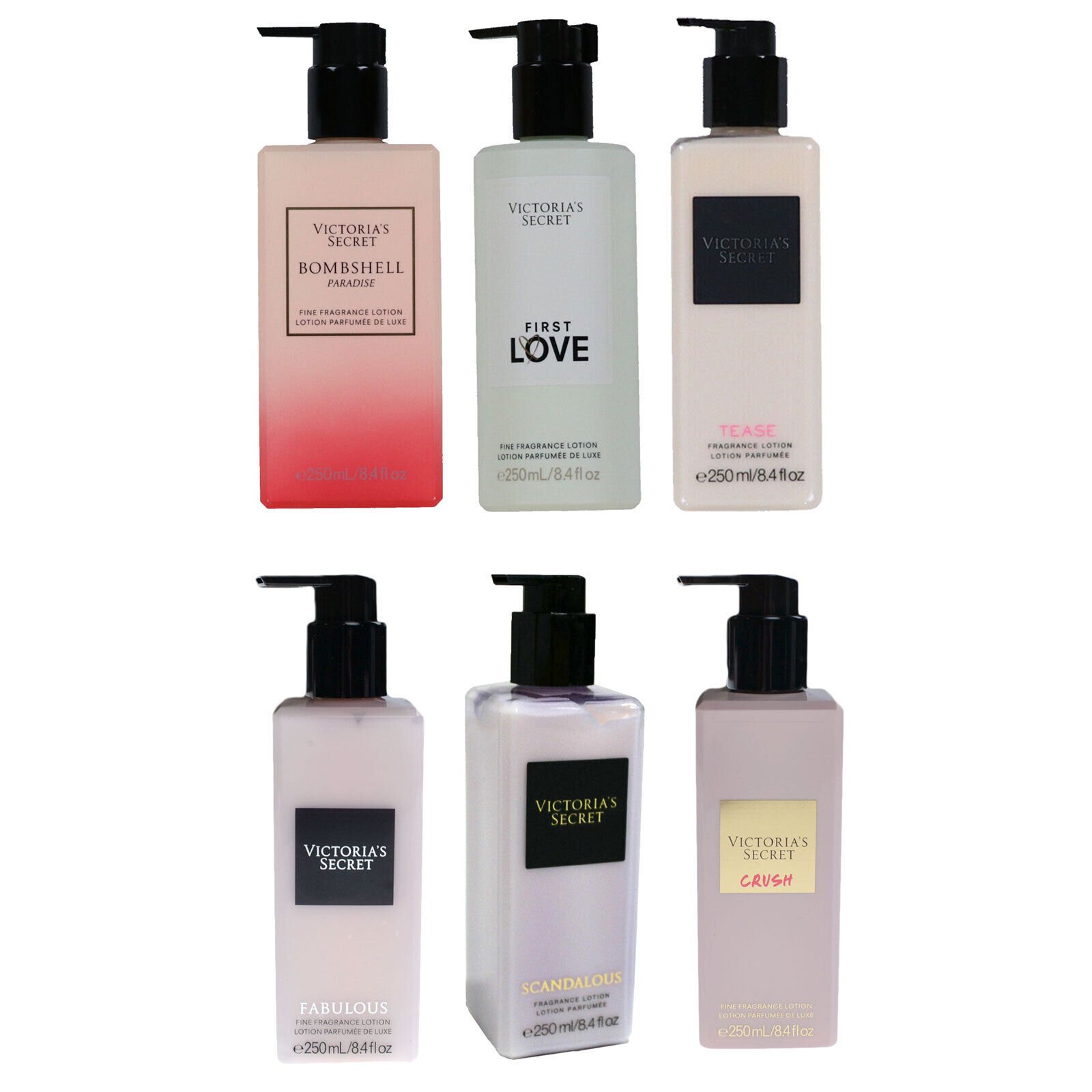 Victoria's Secret Fragrance Lotion Lot Of 3 Moisturizing