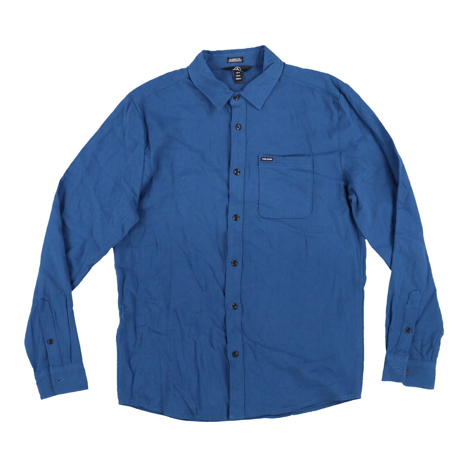 Volcom Men's Caden Shirt Button Down Collared Long Sleeve Cotton Pocket Logo New - Picture 5 of 5