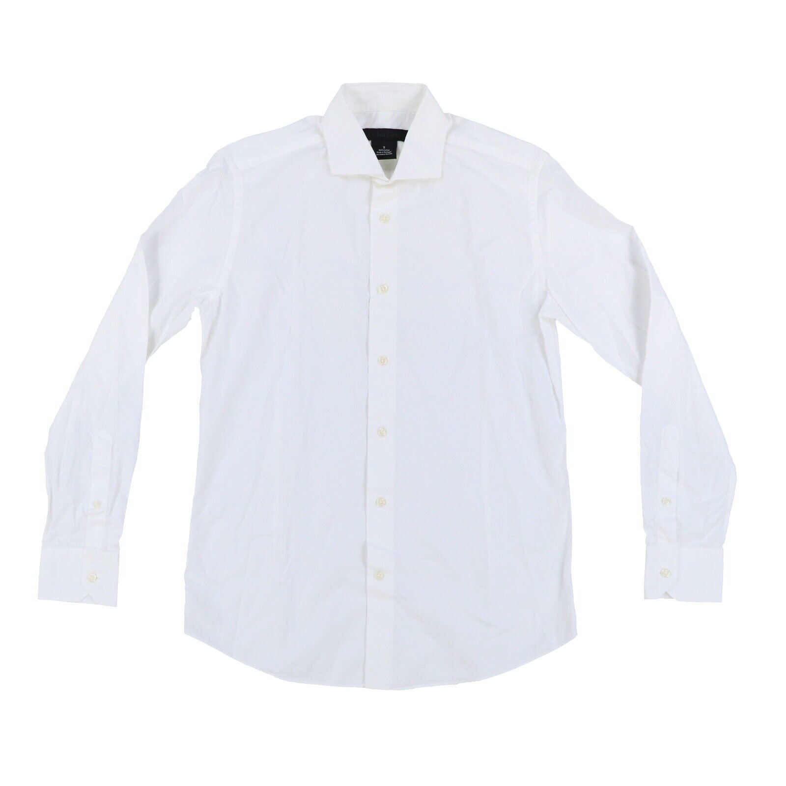 Camisa Dylan Gris Para Hombres Buttondown Manga Larga Cuello Abotonado Informal Nueva Con Etiquetas S M - Imagen 3 de 4