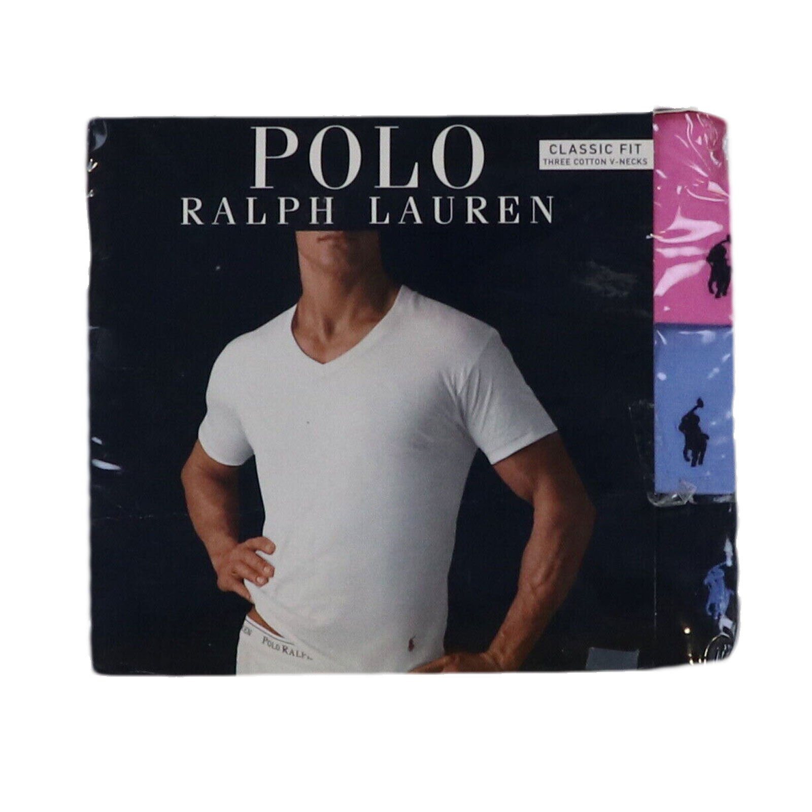 Polo Ralph Lauren Mens Undershirts Pack V Neck Pony Logo T-Shirts Tee New  Prl
