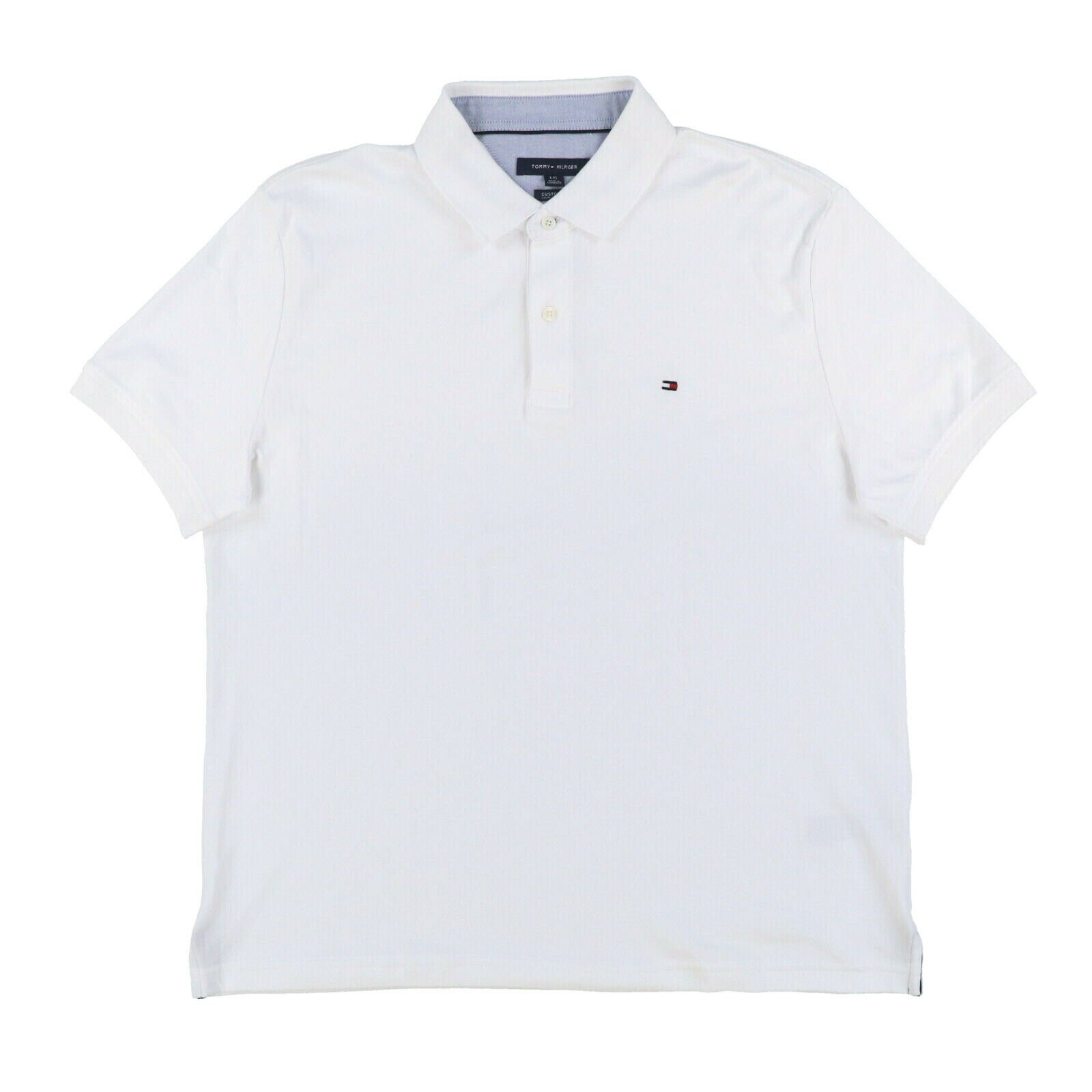 Tommy Hilfiger Herren Poloshirt Verriegelung maßgeschneiderte Passform kurzärmeliger Kragen Neu Th - Bild 10 von 42