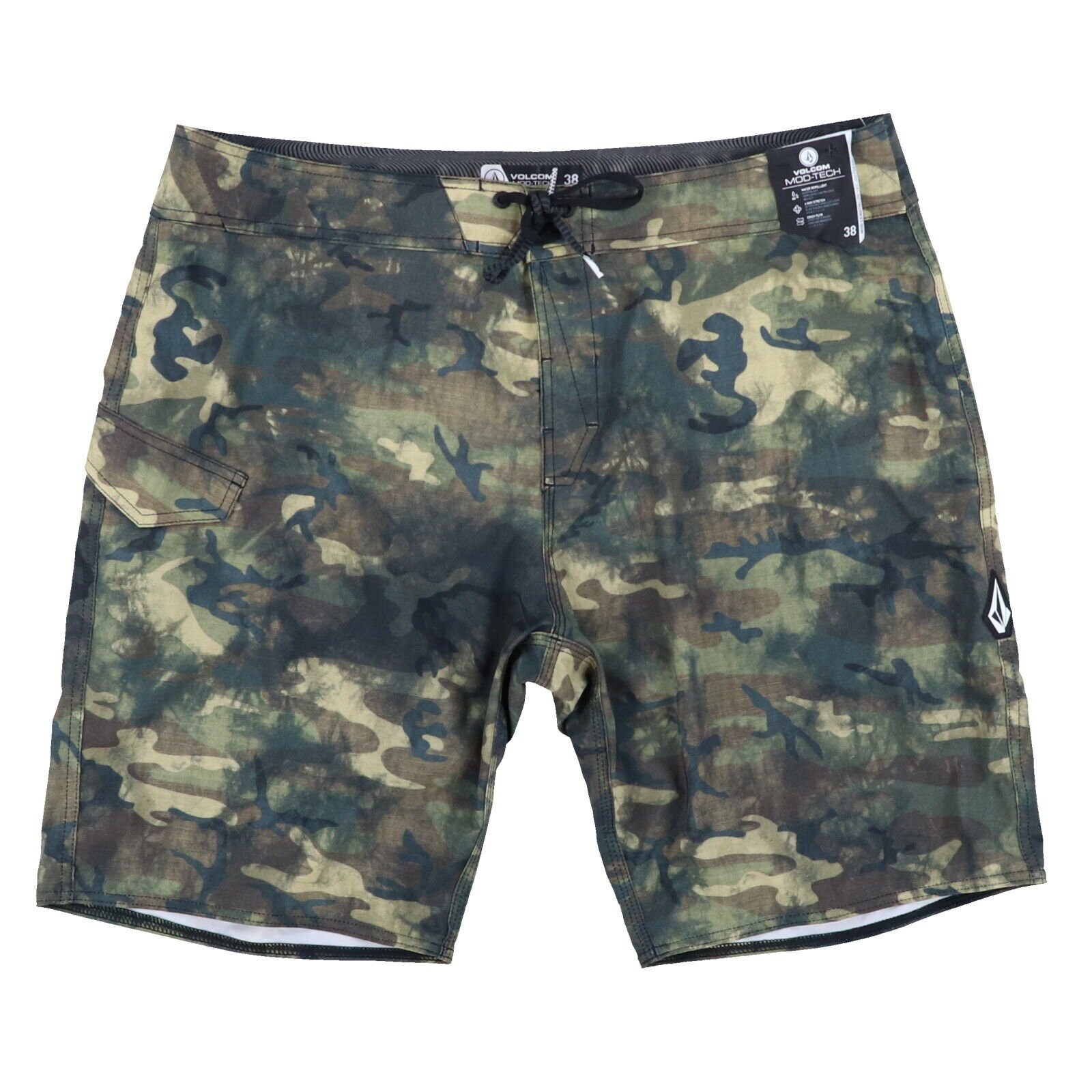 Traje de baño Volcom para hombre Pantalones cortos de tabla baúles Traje de baño Bolsillos Nuevo con etiquetas - Imagen 9 de 15