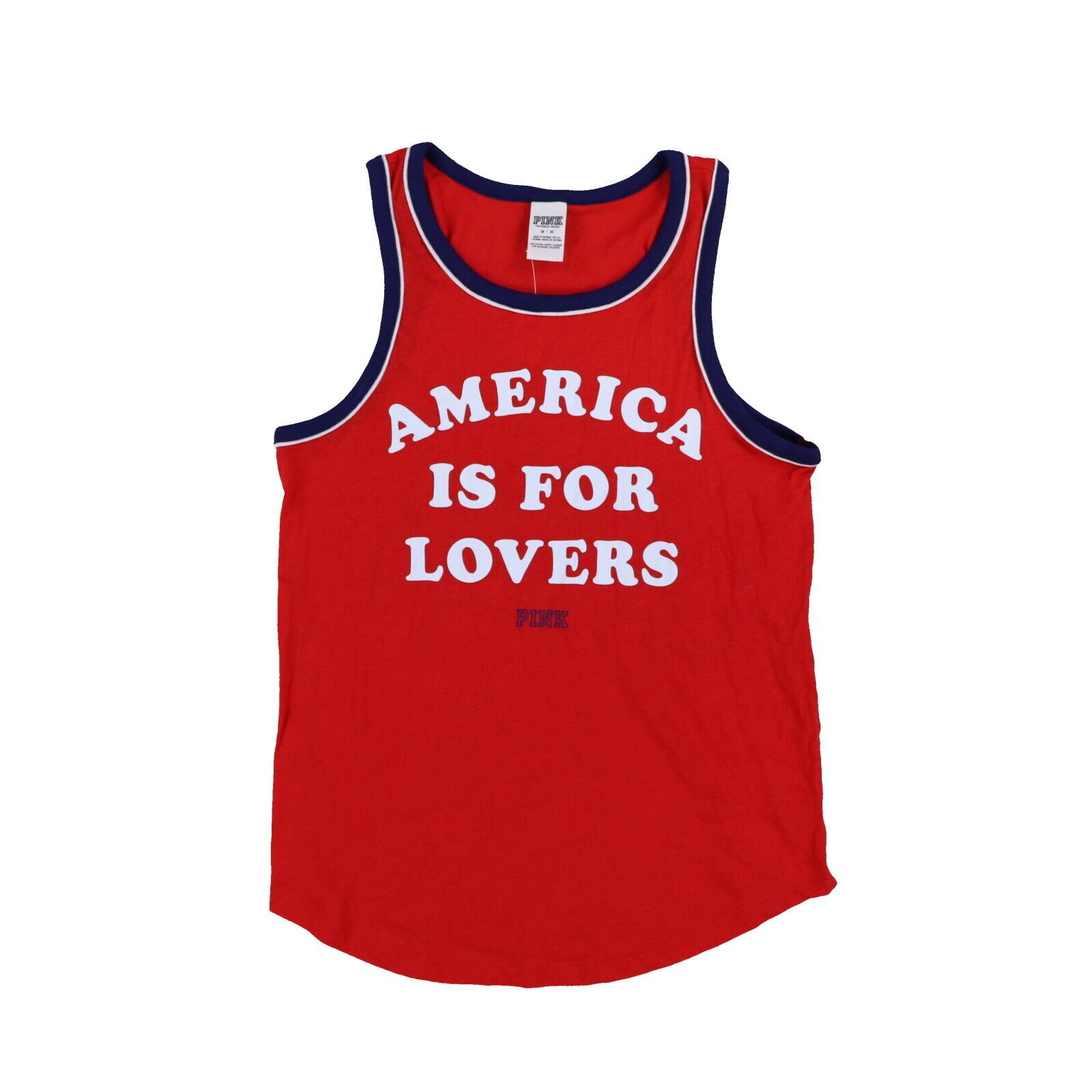 Victoria's Secret Pink Tank Top Tee Graphic Logo Sleeveless T-Shirt New Xs S M - Picture 8 of 9