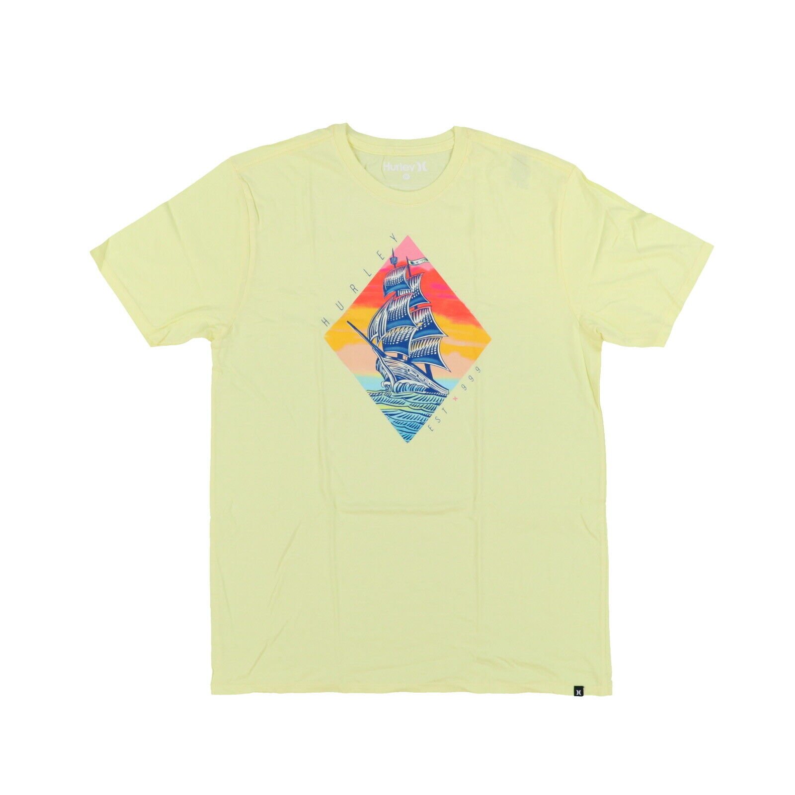 Camiseta Hurley Para Hombre Cuello Redondo Mangas Cortas Camisa Logotipo Estampado Algodón Nueva Con Etiquetas - Imagen 6 de 10