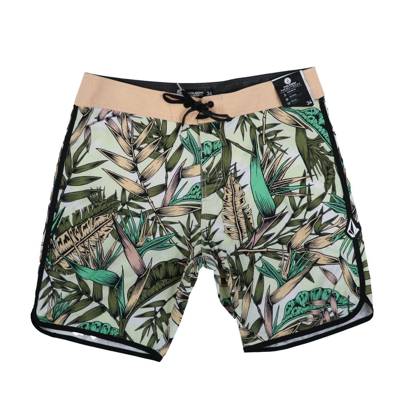 Traje de baño Volcom para hombre Pantalones cortos de tabla baúles Traje de baño Bolsillos Nuevo con etiquetas - Imagen 13 de 15