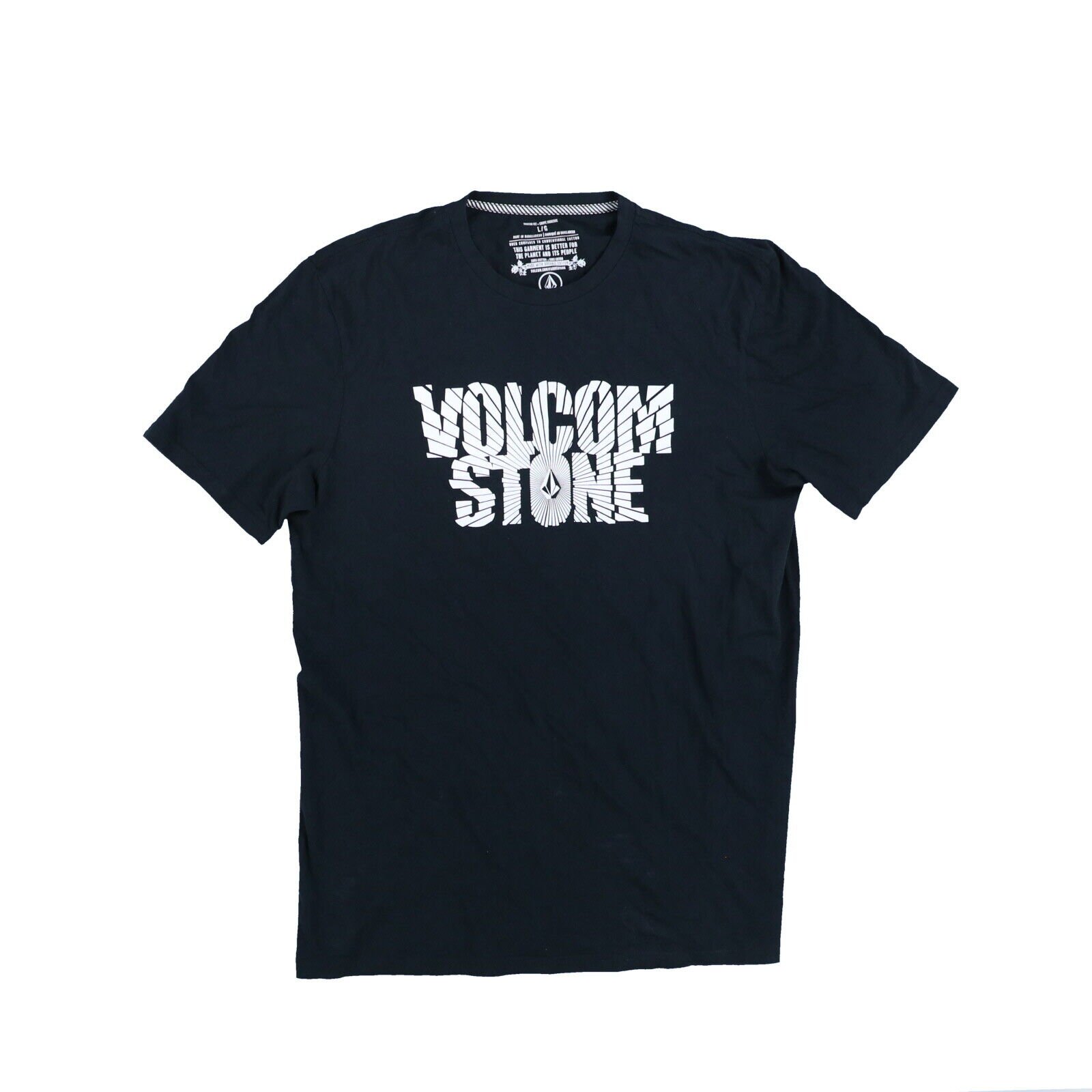 Volcom Mens Graphic T-Shirt Short Sleeve Crew Neck Top Logo White Gray Black New - Picture 28 of 30