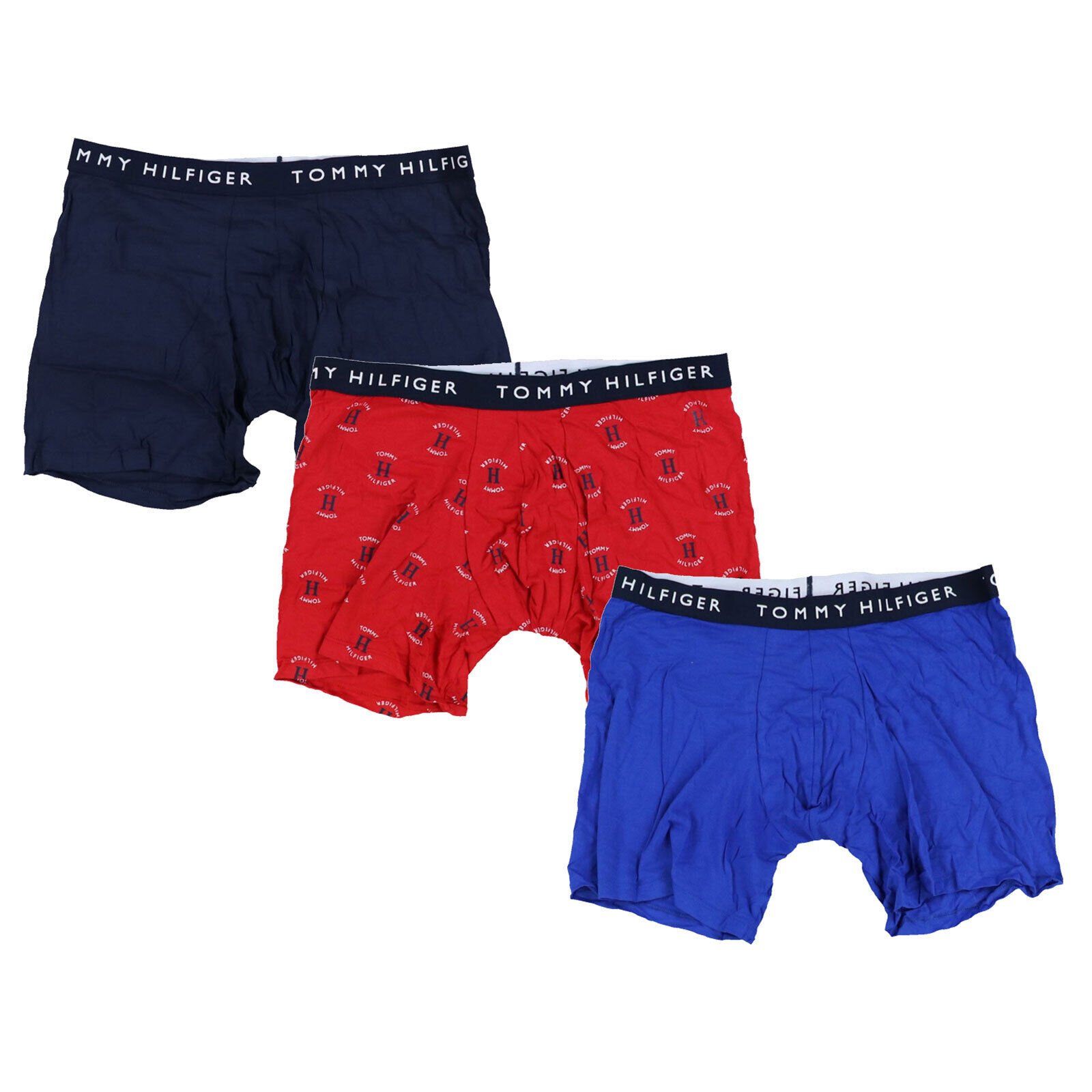 Tommy Hilfiger Men's Underwear 3 Pack Cotton Stretch Boxer Briefs M L Xl New - Picture 3 of 3