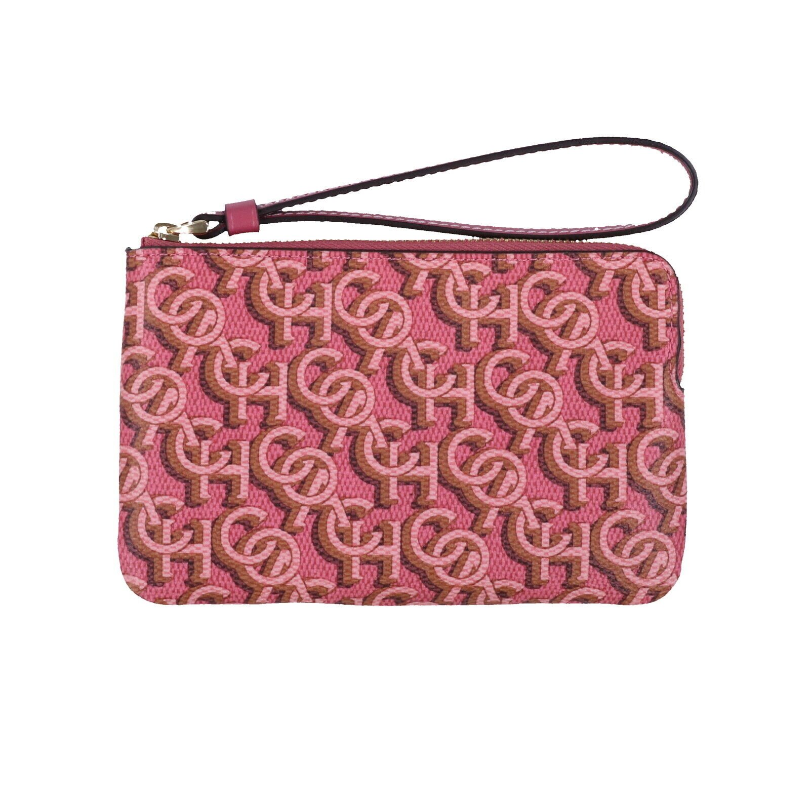 Coach Women's Corner Zip Wristlet Small Clutch Wallet Logo Wrist Strap Cardcase - Picture 9 of 20