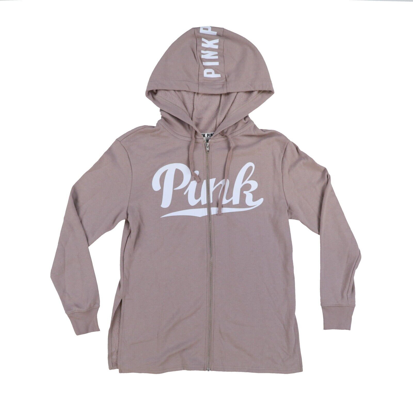 Victoria's Secret Pink Hoodie Full Zip Sweatshirt Hooded Jacket Lightweight New - Picture 10 of 21