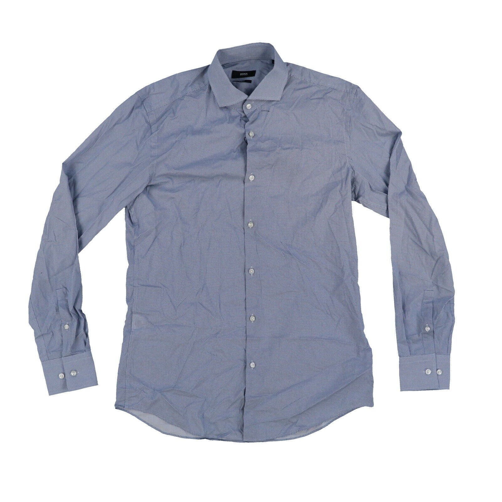 boss dress shirts slim fit NWT Hugo Boss Men's Jenno Slim Fit All Cotton Herringbone Fabric Dress Shirt NEW