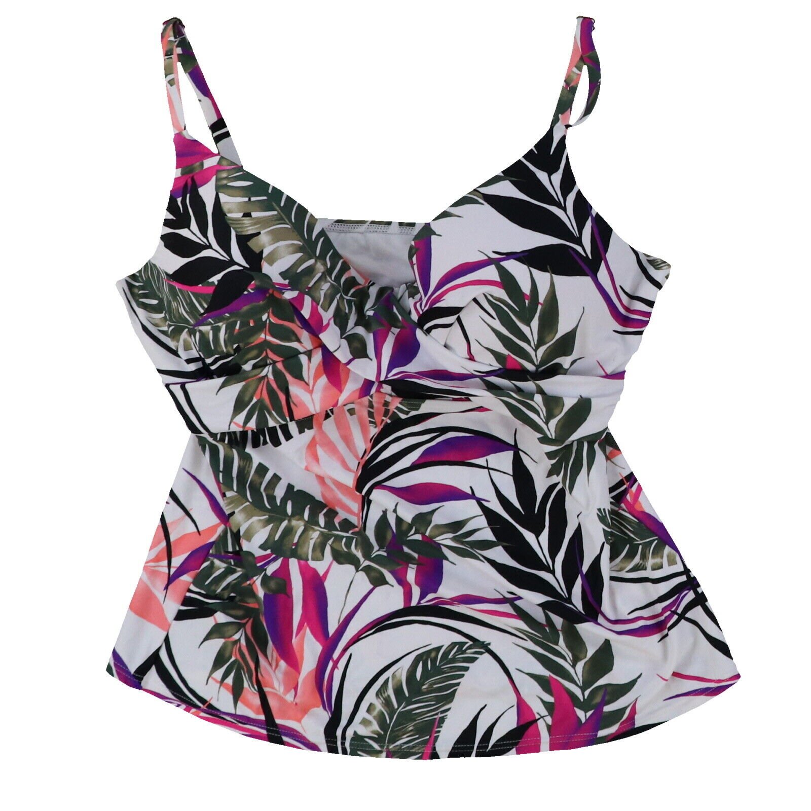 Island Escape Women's Tankini Swim Top Bathing Suit Swimsuit 6 8 10 12 14 16 New - Picture 30 of 47