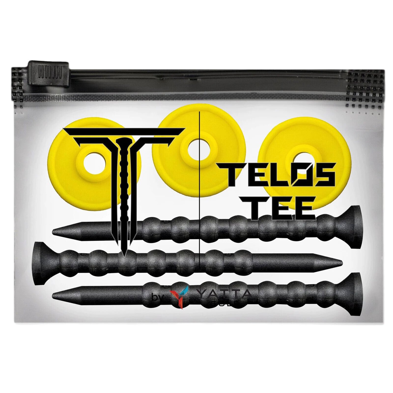 Yatta Golf Telos Tees 3er-Pack höhenverstellbar robust Premium Polymer Golf T - Bild 9 von 9