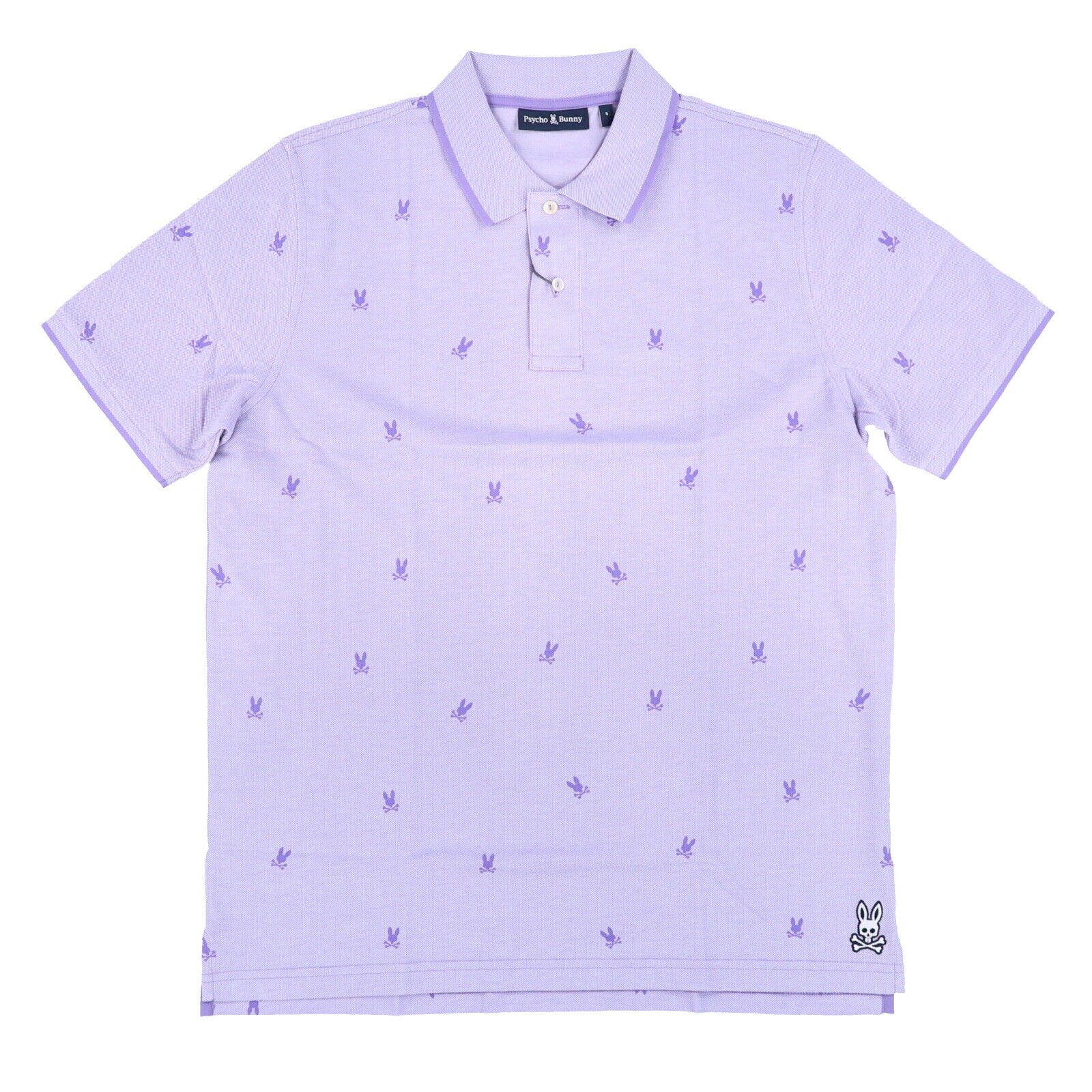 Psycho Hase Herren Poloshirt Grafik Netz Kragen Kurzarm Logo M L XL NEU - Bild 2 von 7