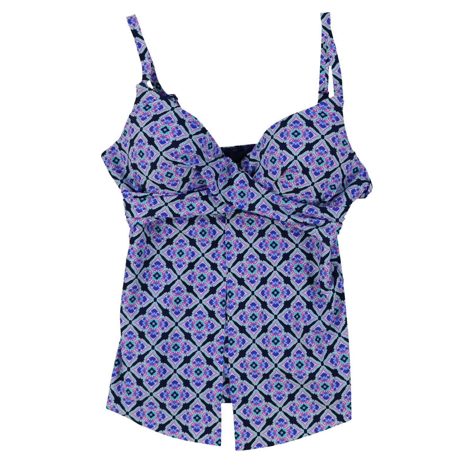 Island Escape Women's Tankini Swim Top Bathing Suit Swimsuit 6 8 10 12 14 16 New - Picture 32 of 47