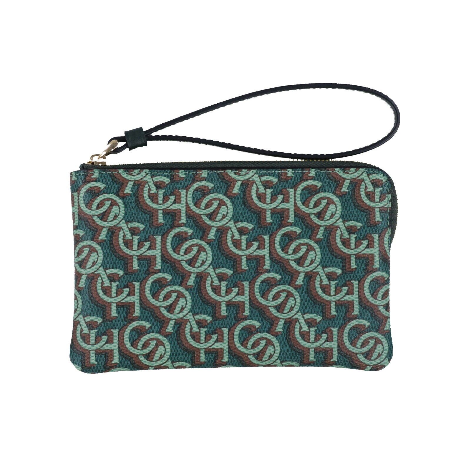 Coach Women's Corner Zip Wristlet Small Clutch Wallet Logo Wrist Strap Cardcase - Picture 15 of 20