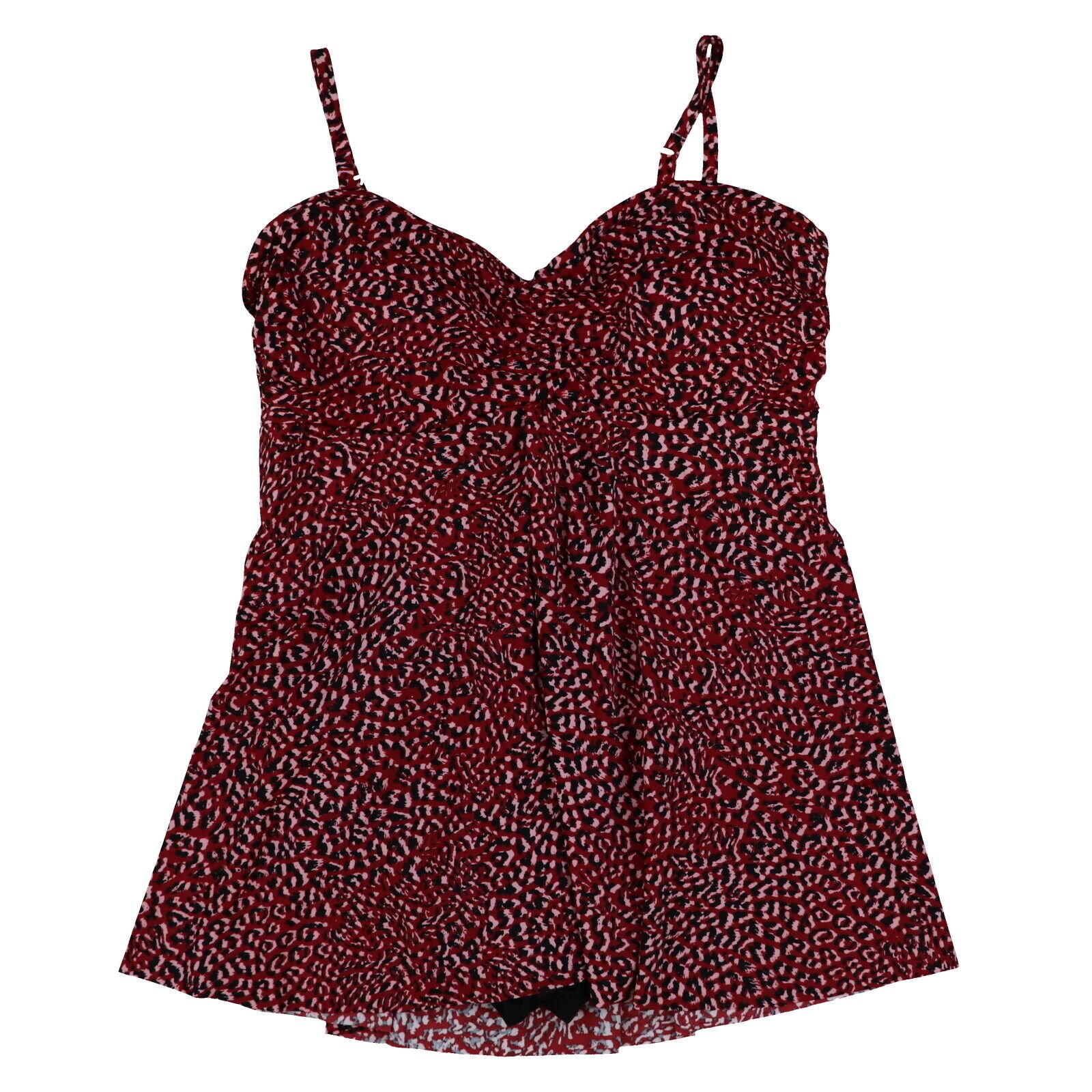Swim Solutions Womens Plus Size Tankini Top V-Neck Swimdress Slimming New Nwt - Afbeelding 7 van 10