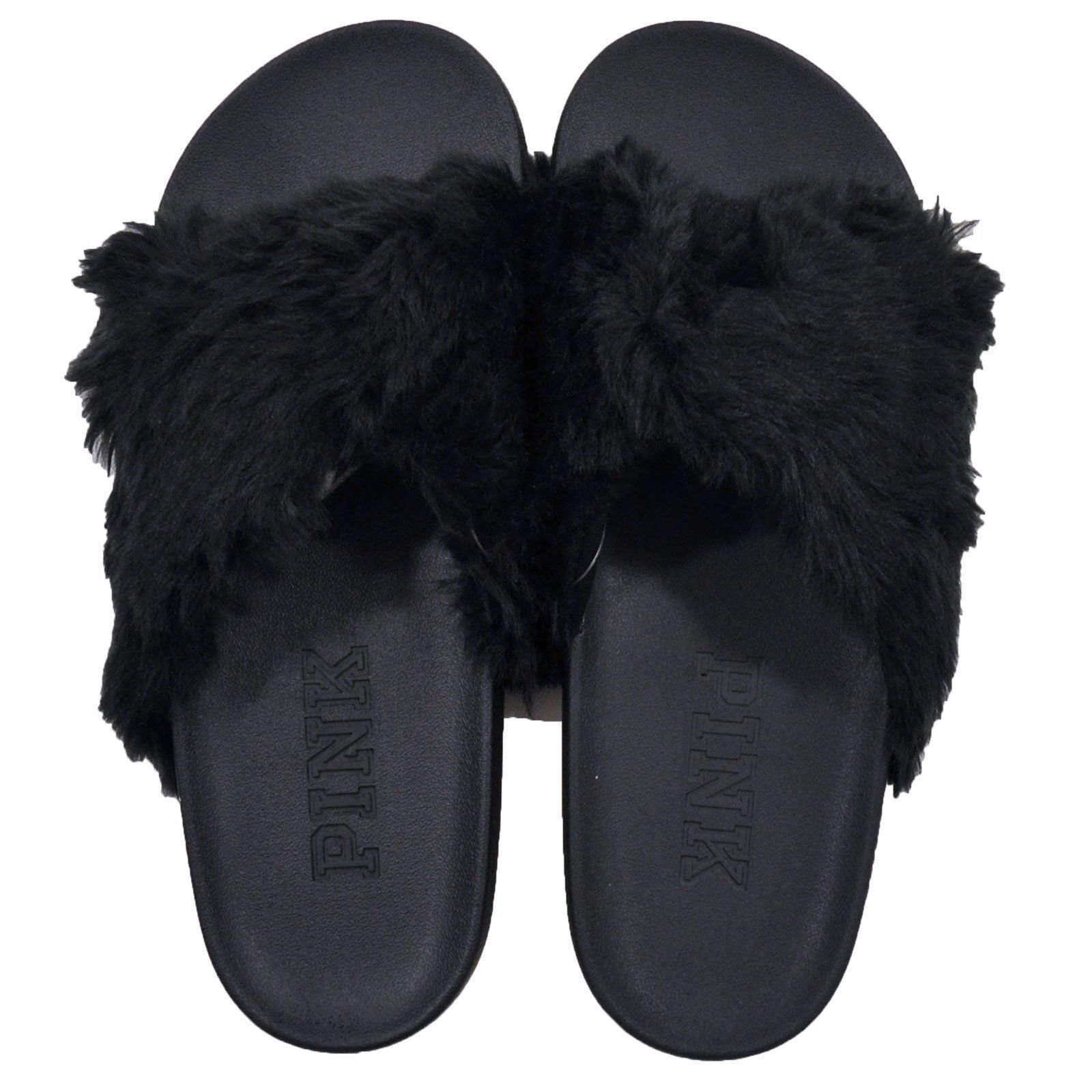 Victoria's Secret Pink Womens Slides Slip On Sandals Slippers Flip Flops New Vs - Picture 4 of 12