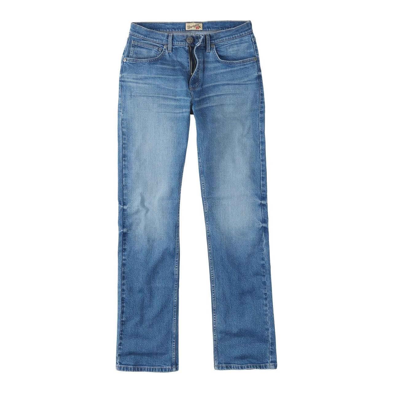 Wrangler Men's 20X 44 Slim Straight Jeans Denim Comfort Bottoms Light Wash New - Picture 6 of 6