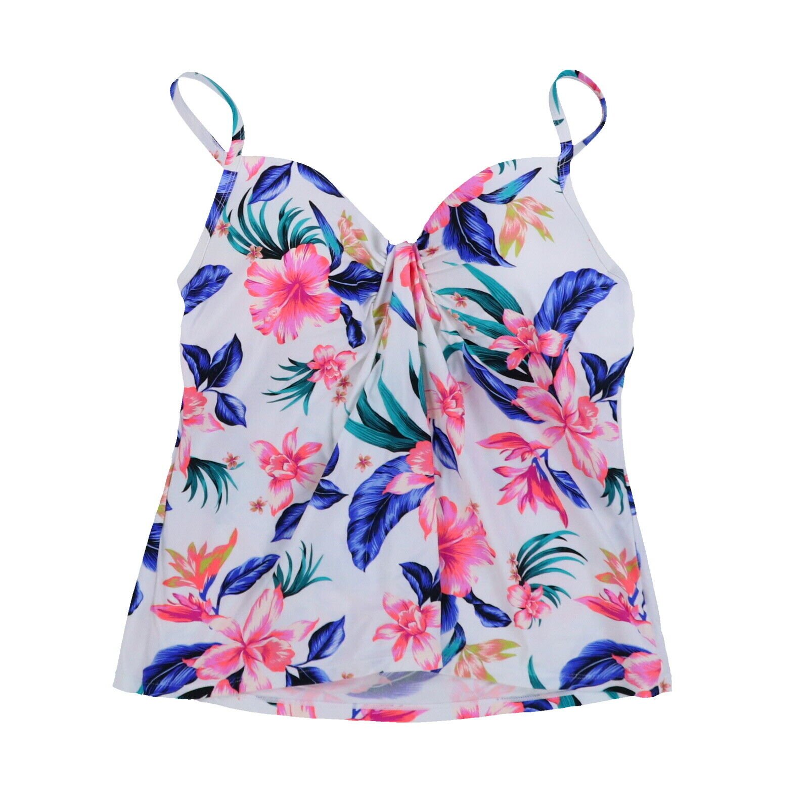 Island Escape Women's Tankini Swim Top Bathing Suit Swimsuit 6 8 10 12 14 16 New - Picture 38 of 47