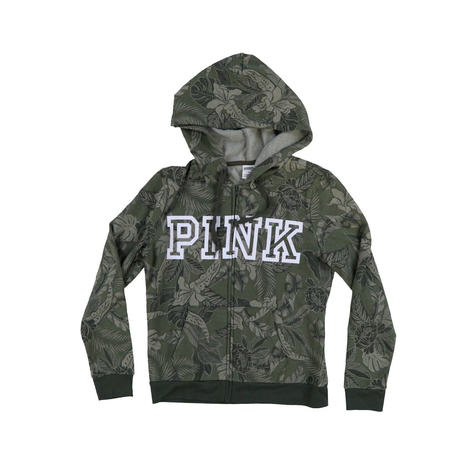 Victoria's Secret rosa Damen-Hoodie mit durchgehendem Reißverschluss leicht Frottee neu - Bild 6 von 7