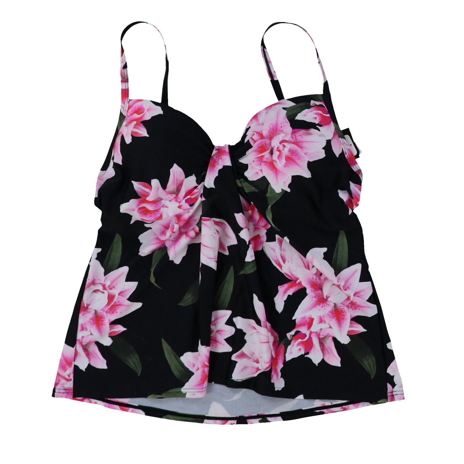 Island Escape Women's Tankini Swim Top Bathing Suit Swimsuit 6 8 10 12 14 16 New - Picture 26 of 47