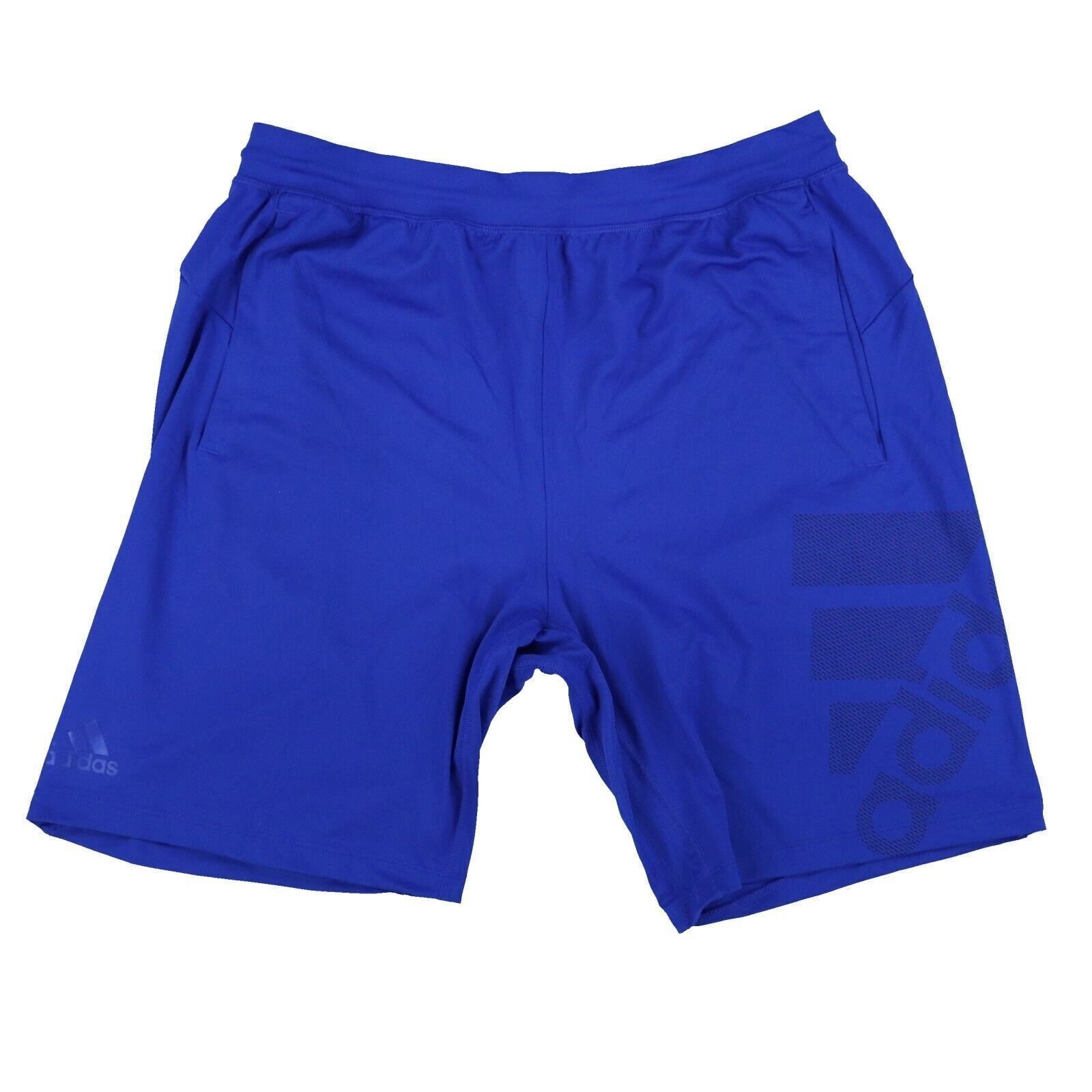 Adidas Mens Athletic Shorts Gym Training Climalite Logo Pockets Large New Nwt - Picture 2 of 3